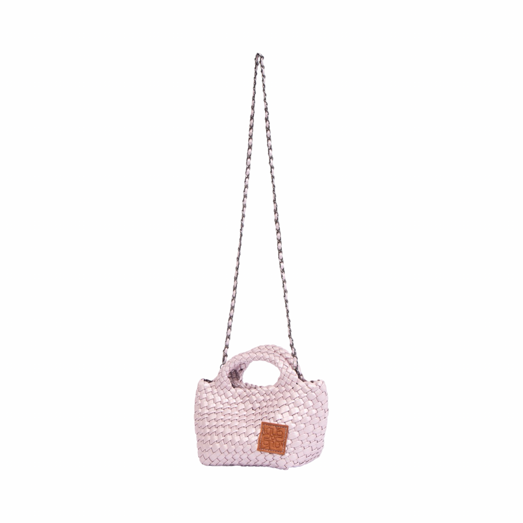 Signature Weave – Crossbody Bag – Rose Quartz