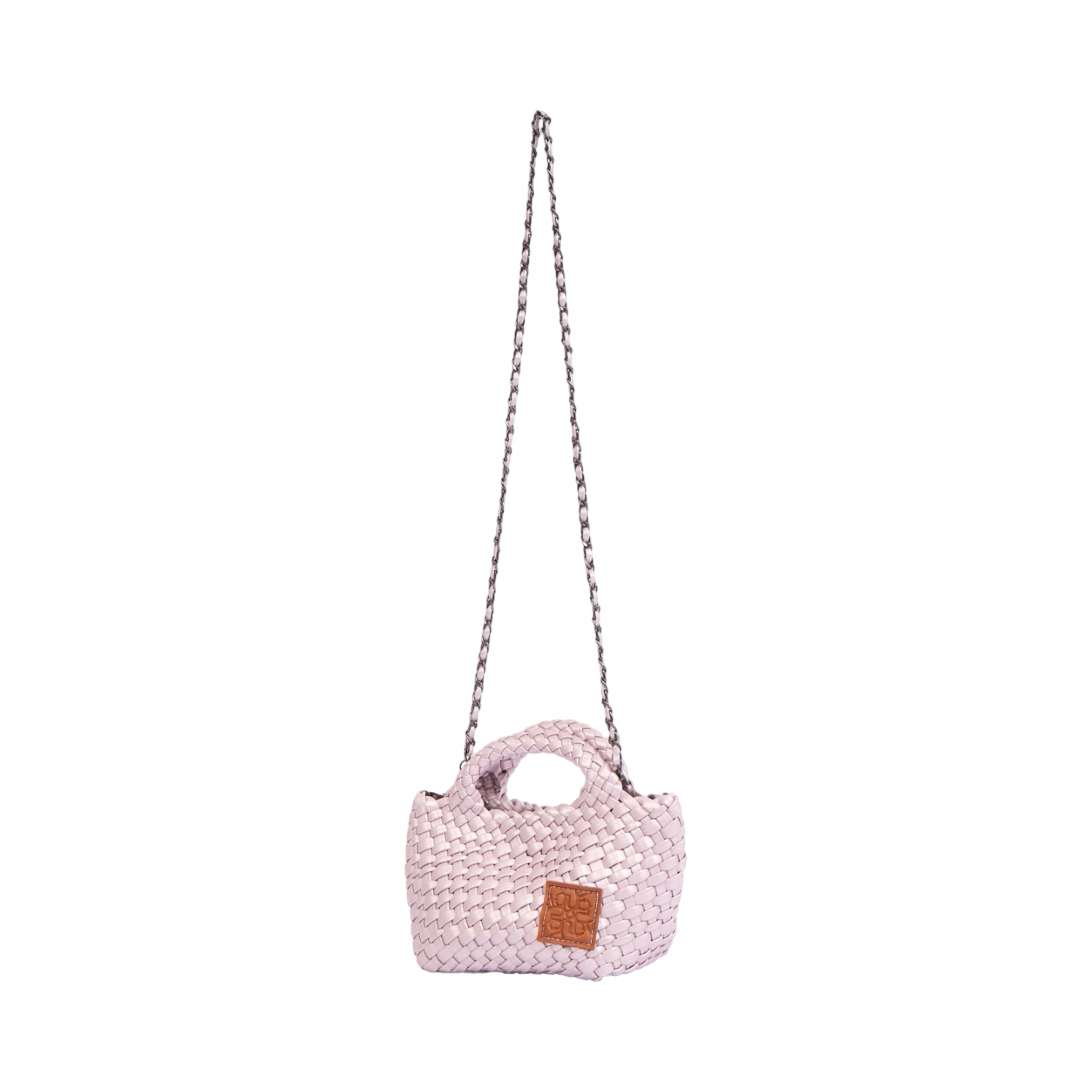 Signature Weave – Crossbody Bag – Rose Quartz
