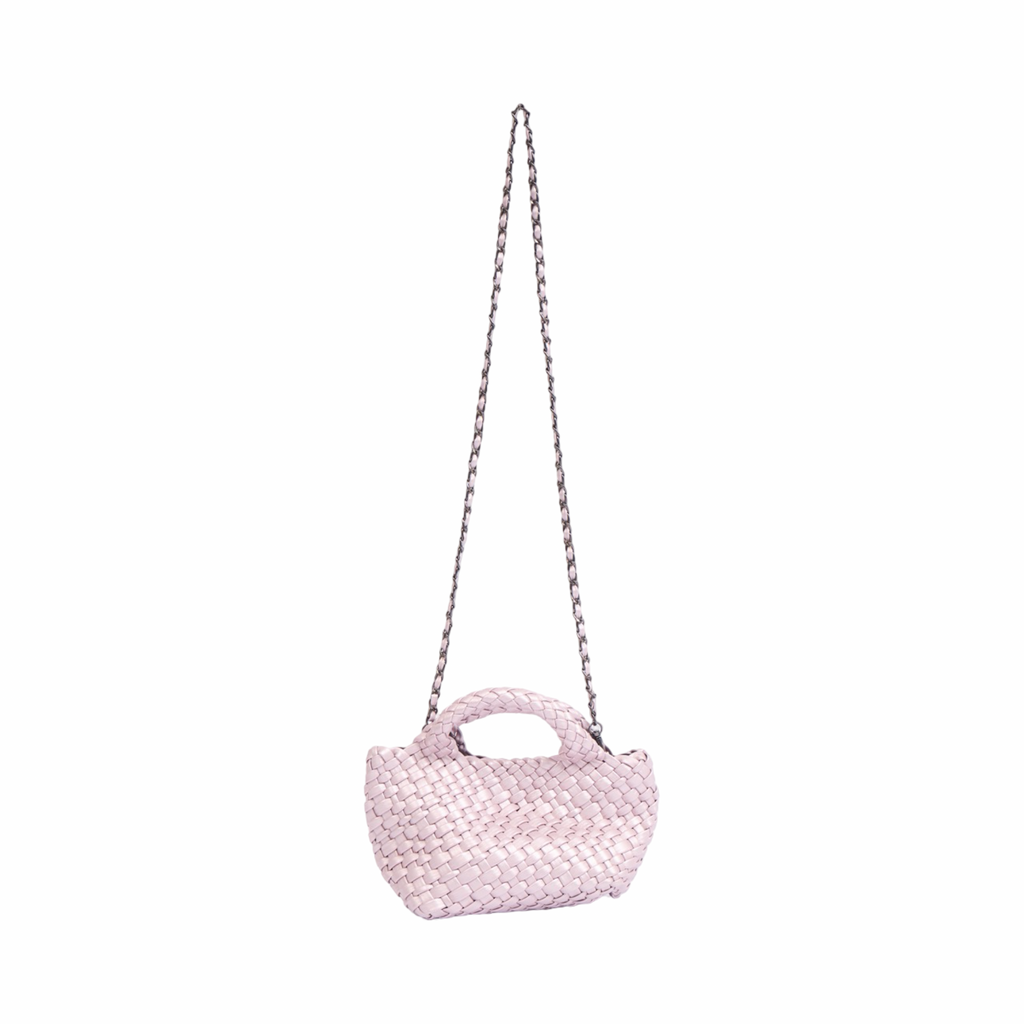Signature Weave – Crossbody Bag – Rose Quartz