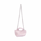 Signature Weave – Crossbody Bag – Rose Quartz