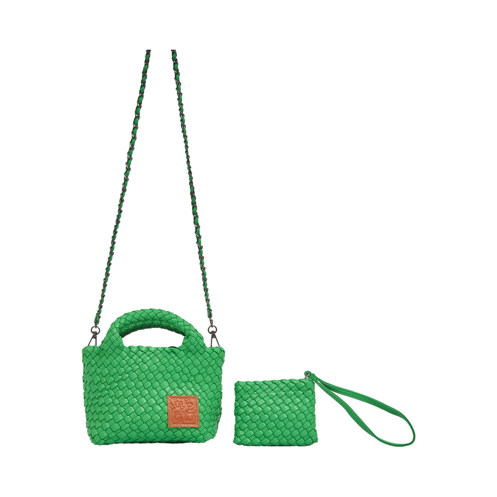 Woven Crossbody Bag S - Green