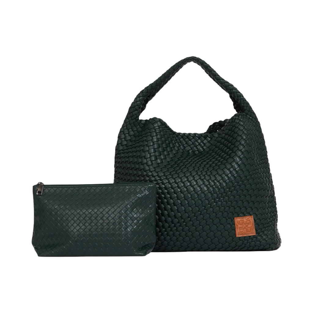 Woven Tote Bag XL - Royal Green
