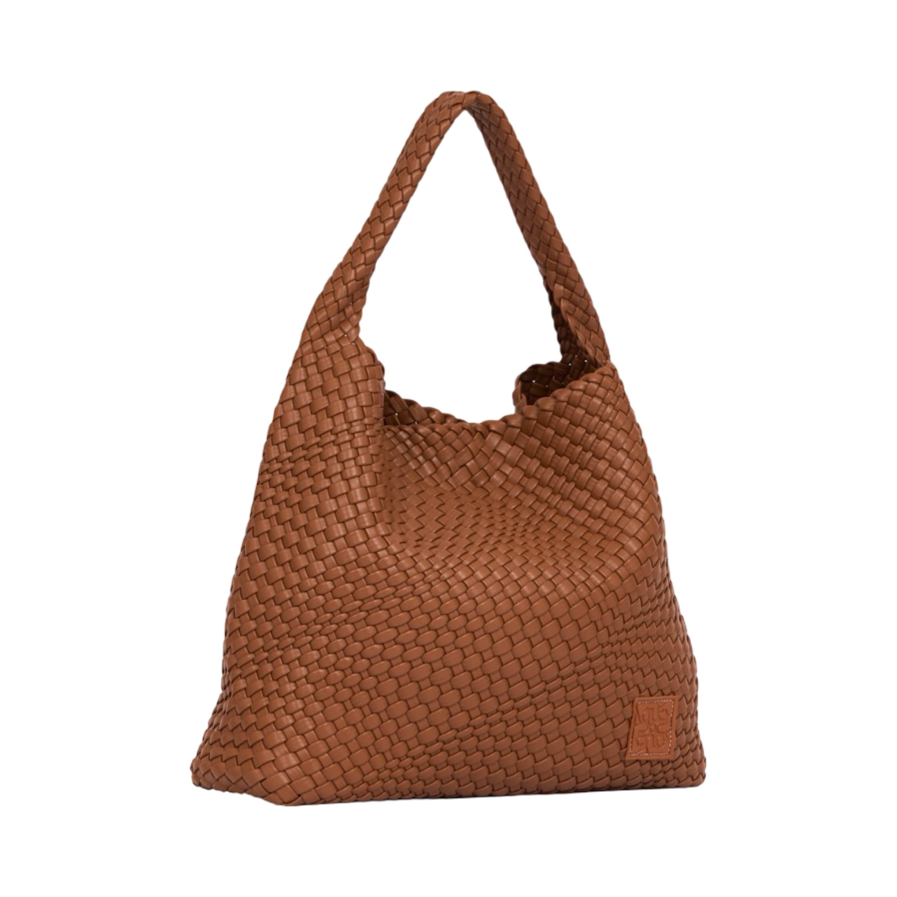 Woven Tote Bag XL - Brown