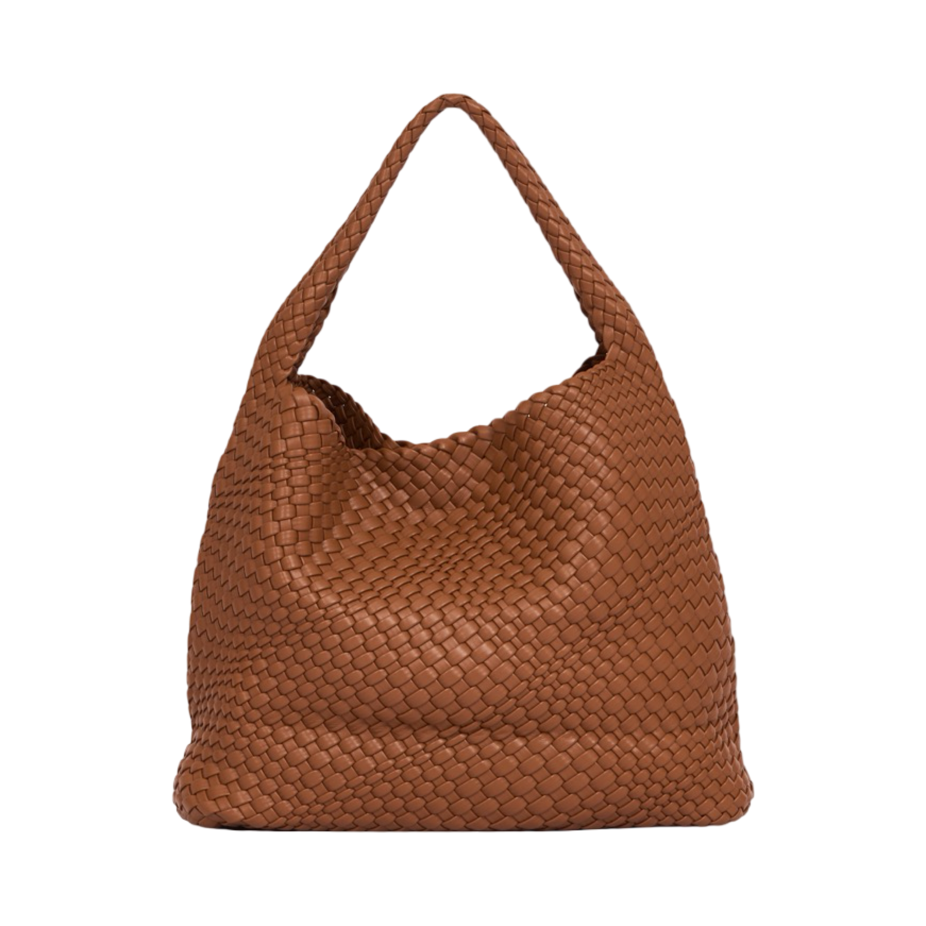 Woven Tote Bag XL - Brown