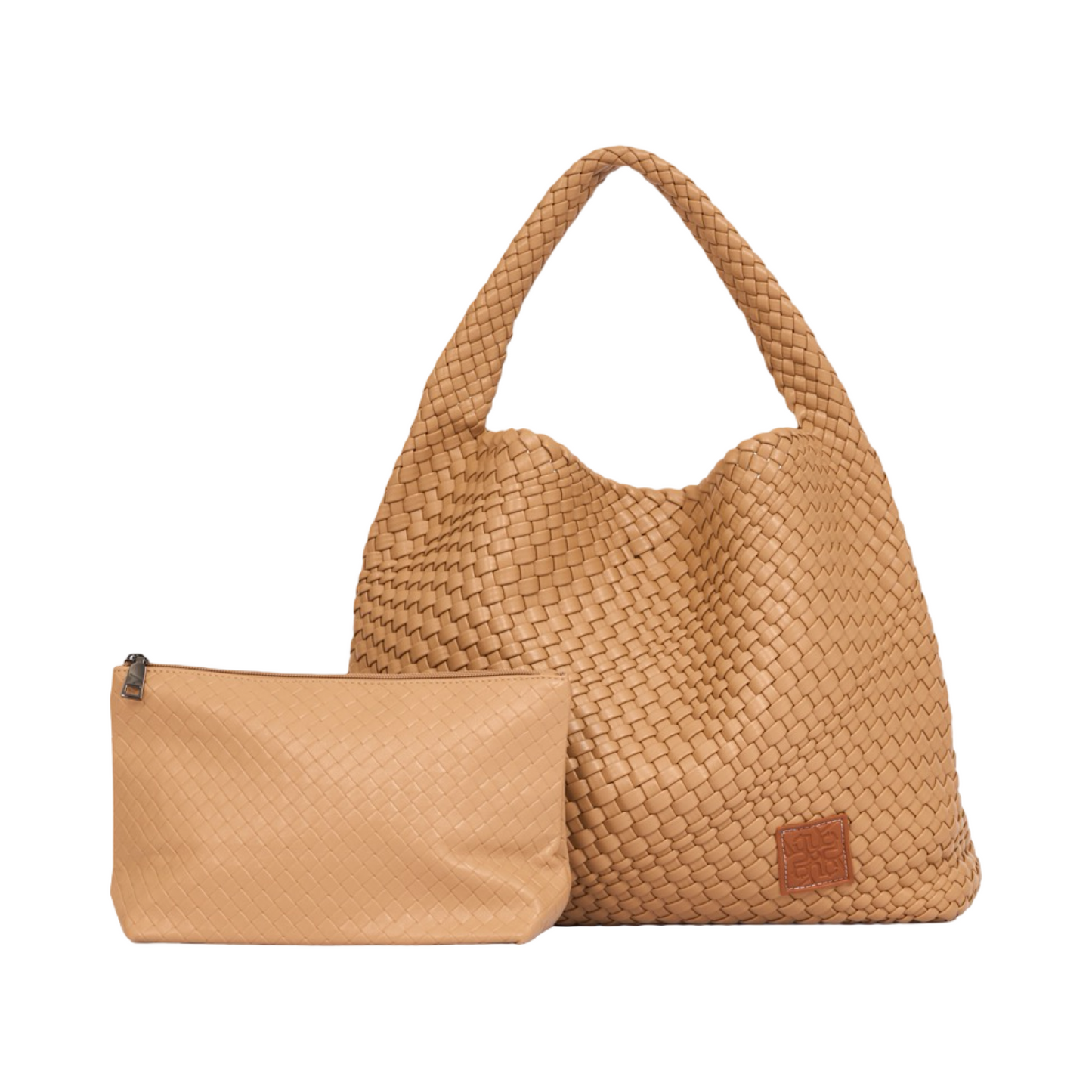 Woven Tote Bag XL - Khaki