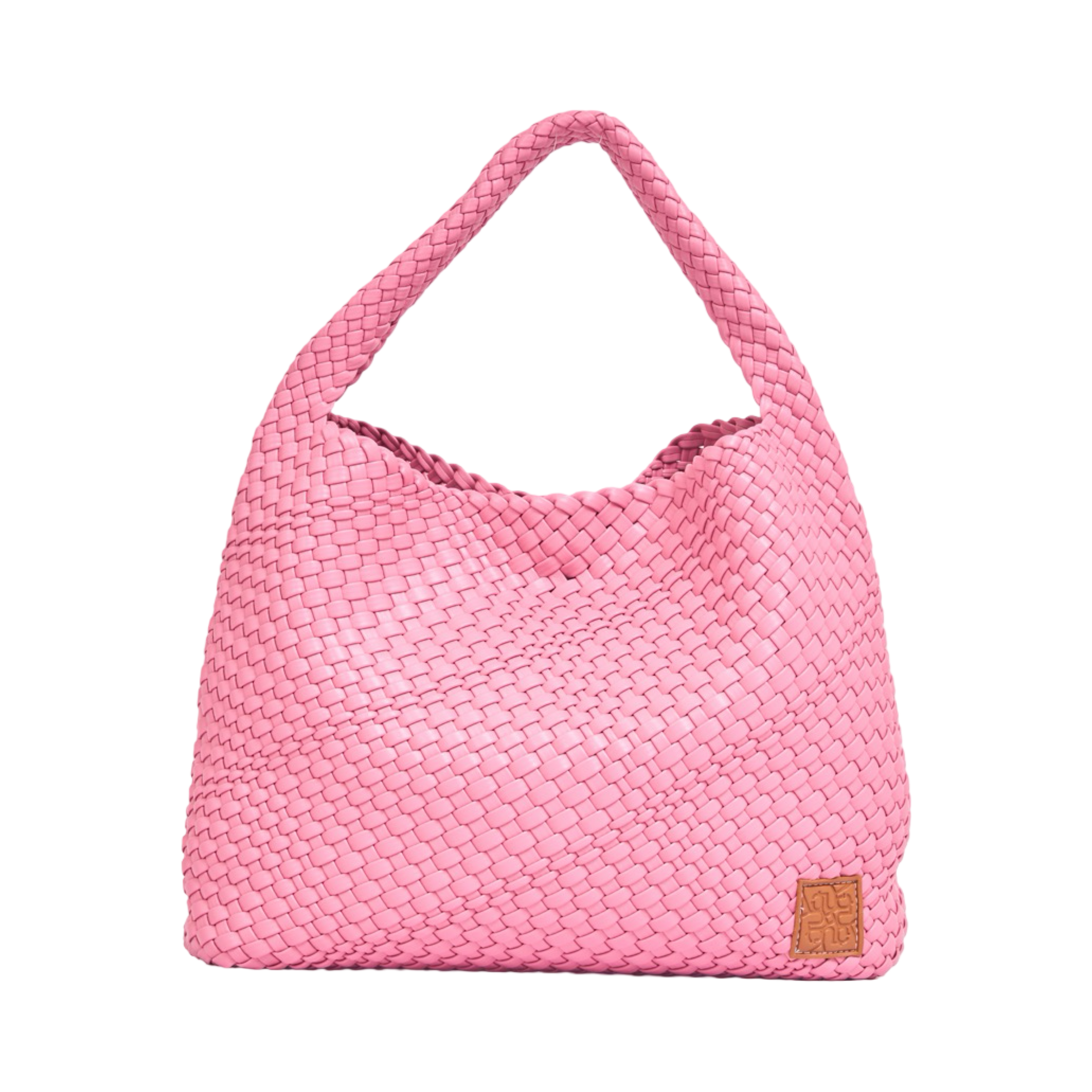 Woven Tote Bag XL – Blush Pink