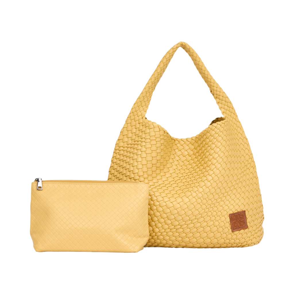 Woven Tote Bag XL - Yellow