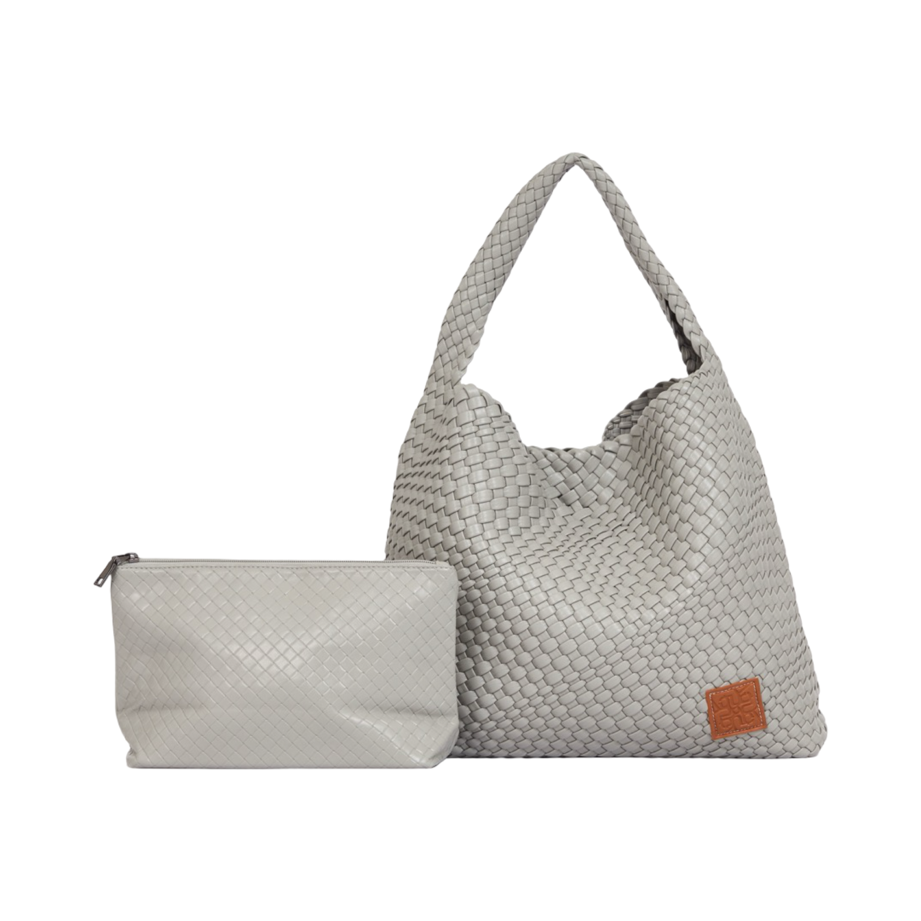 Woven Tote Bag XL - Smoky Light Grey