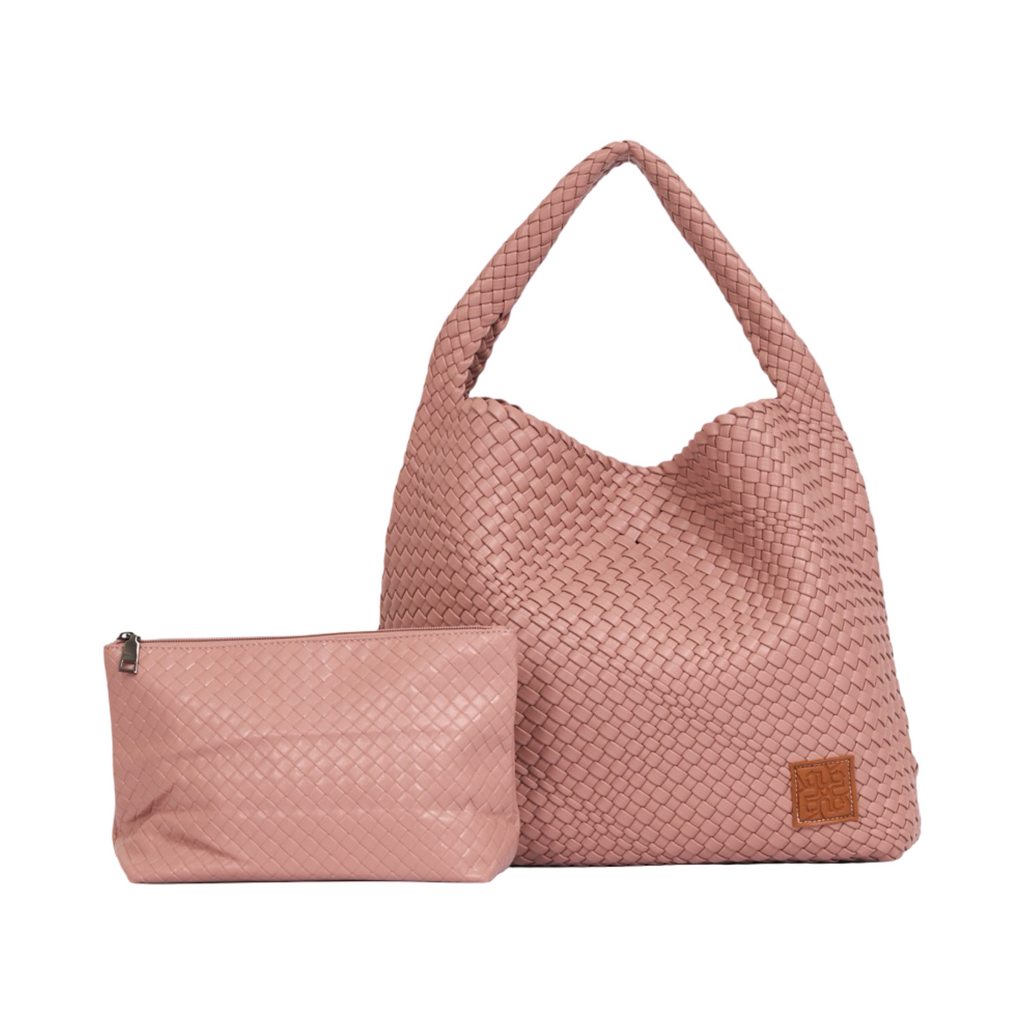 Woven Tote Bag XL - Dusty Rose