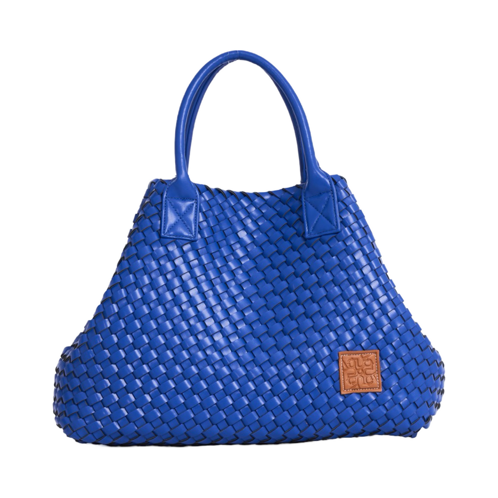 Woven Tote Bag - Royal Blue