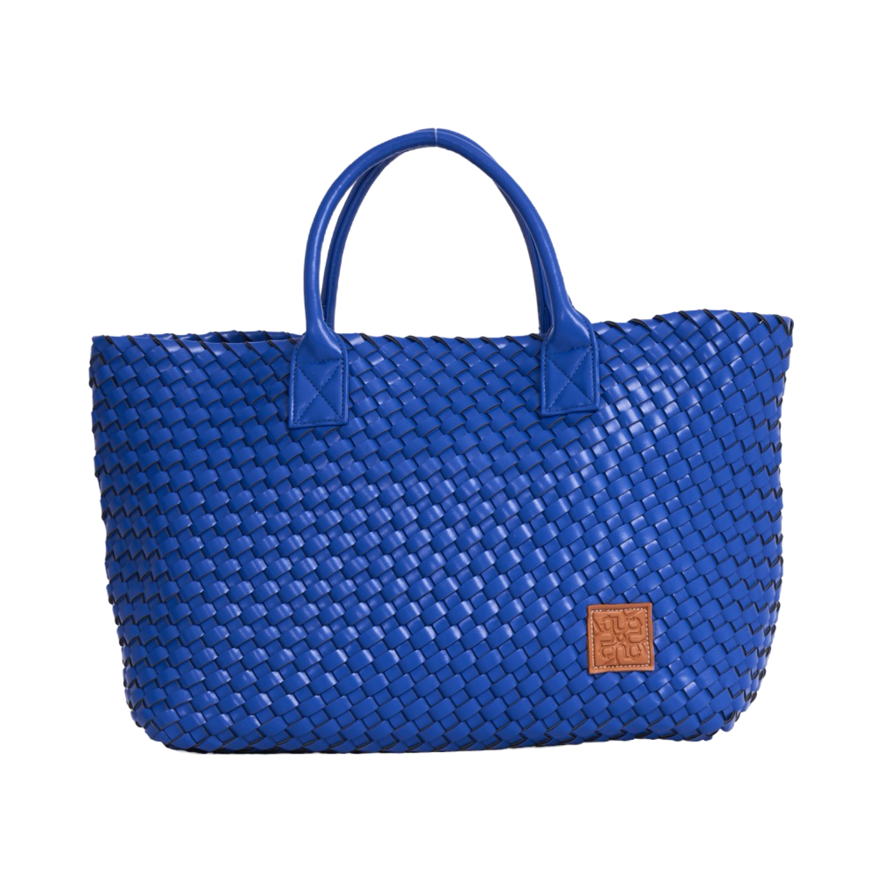 Woven Tote Bag - Royal Blue