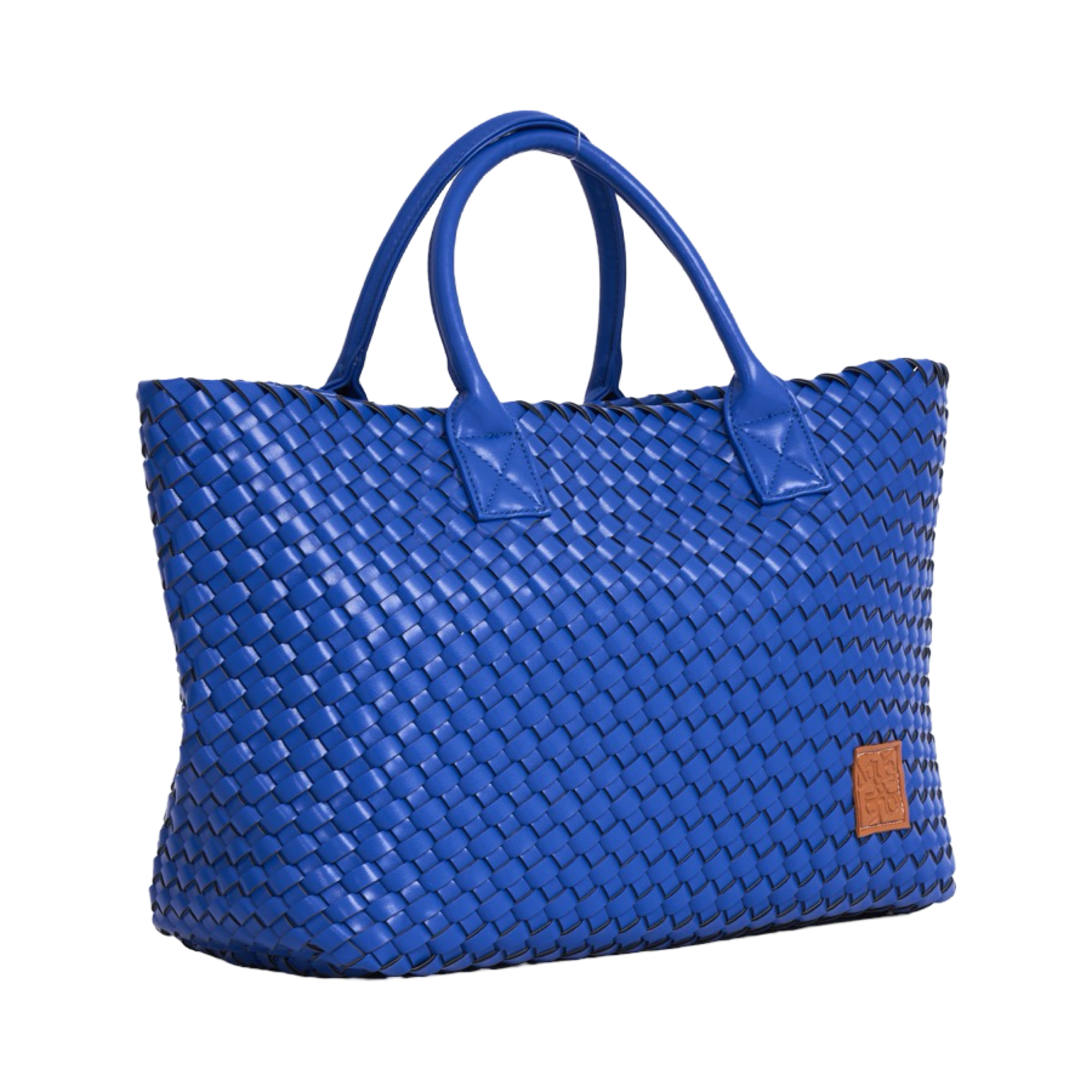Woven Tote Bag - Royal Blue