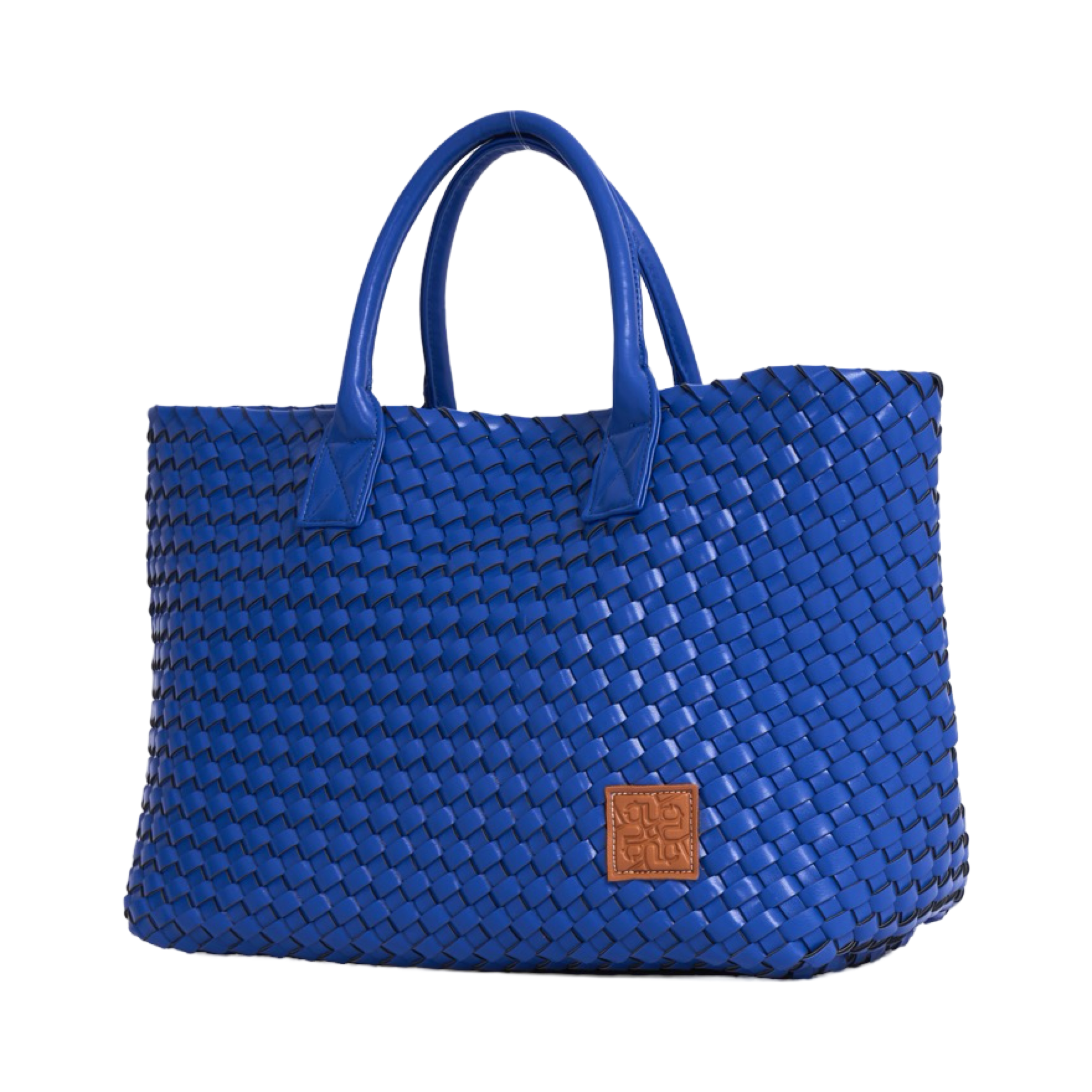 Woven Tote Bag - Royal Blue