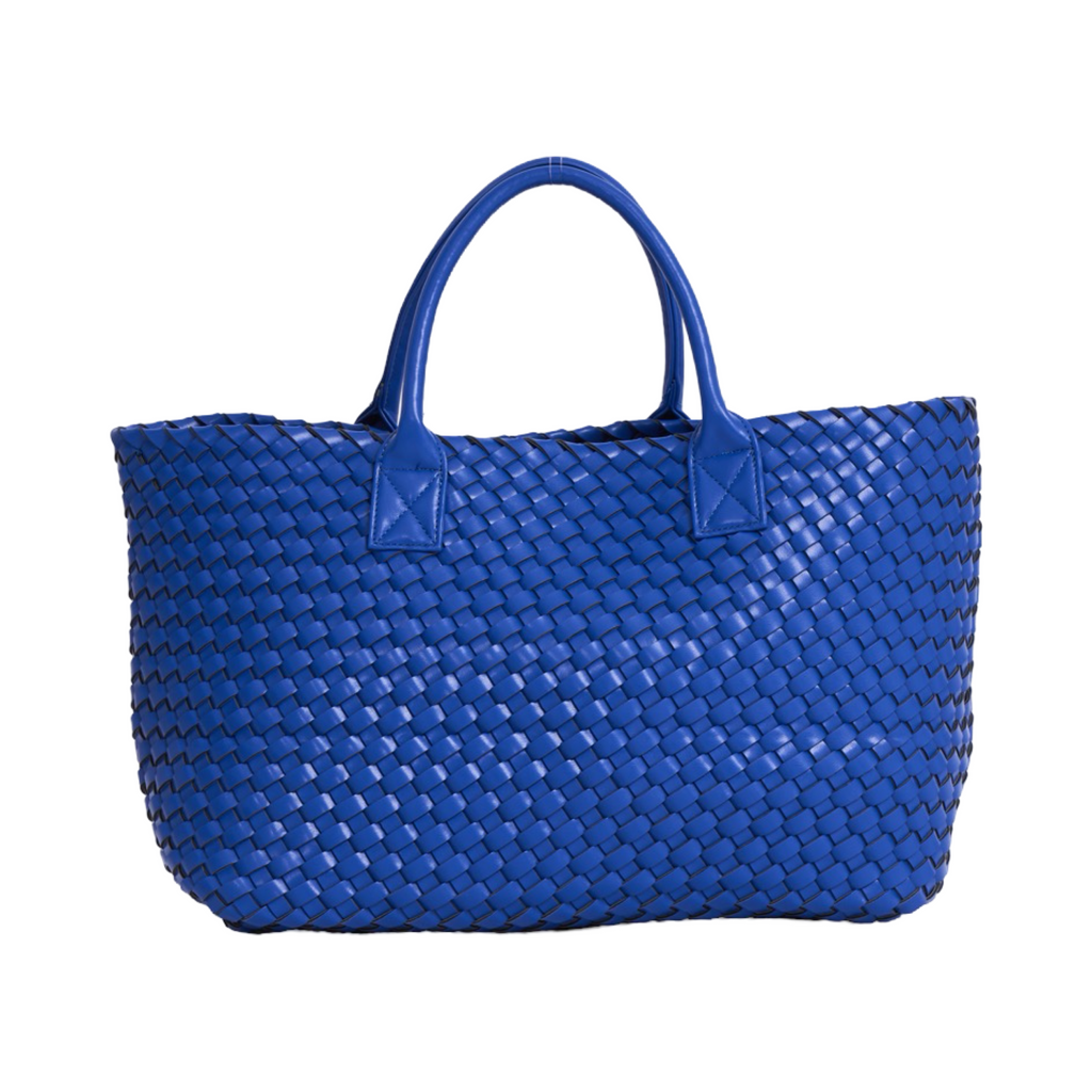 Woven Tote Bag - Royal Blue