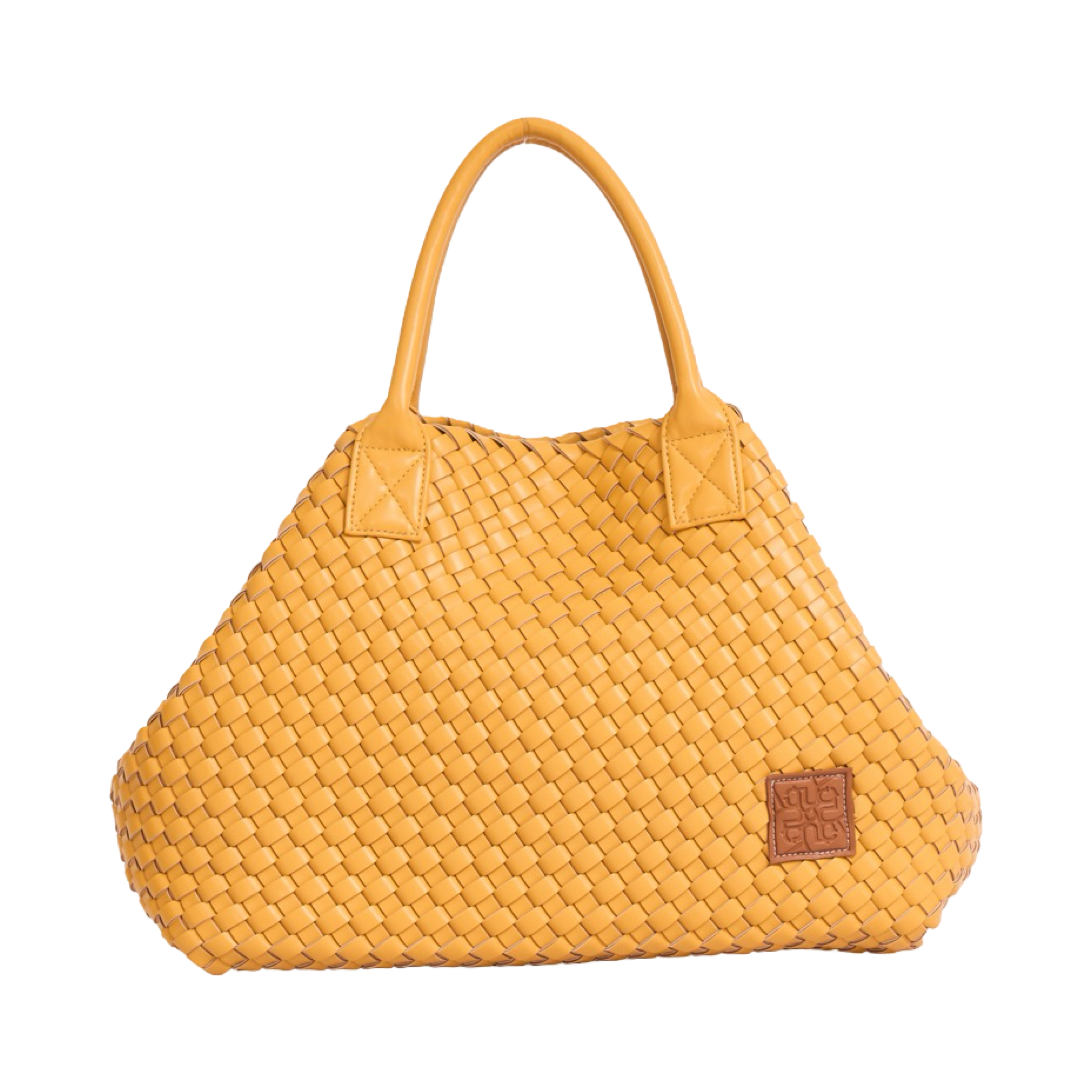 Woven Tote Bag - Yellow