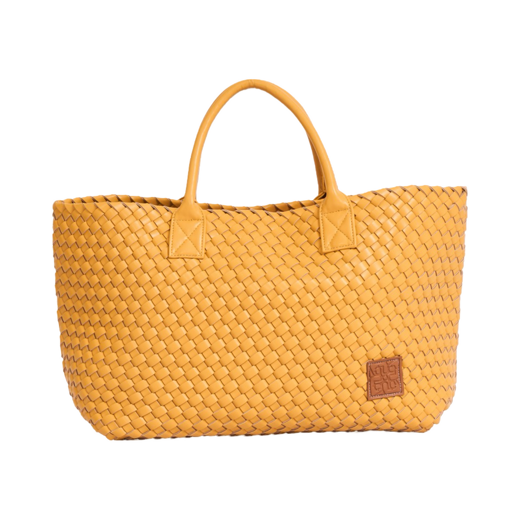 Woven Tote Bag - Yellow