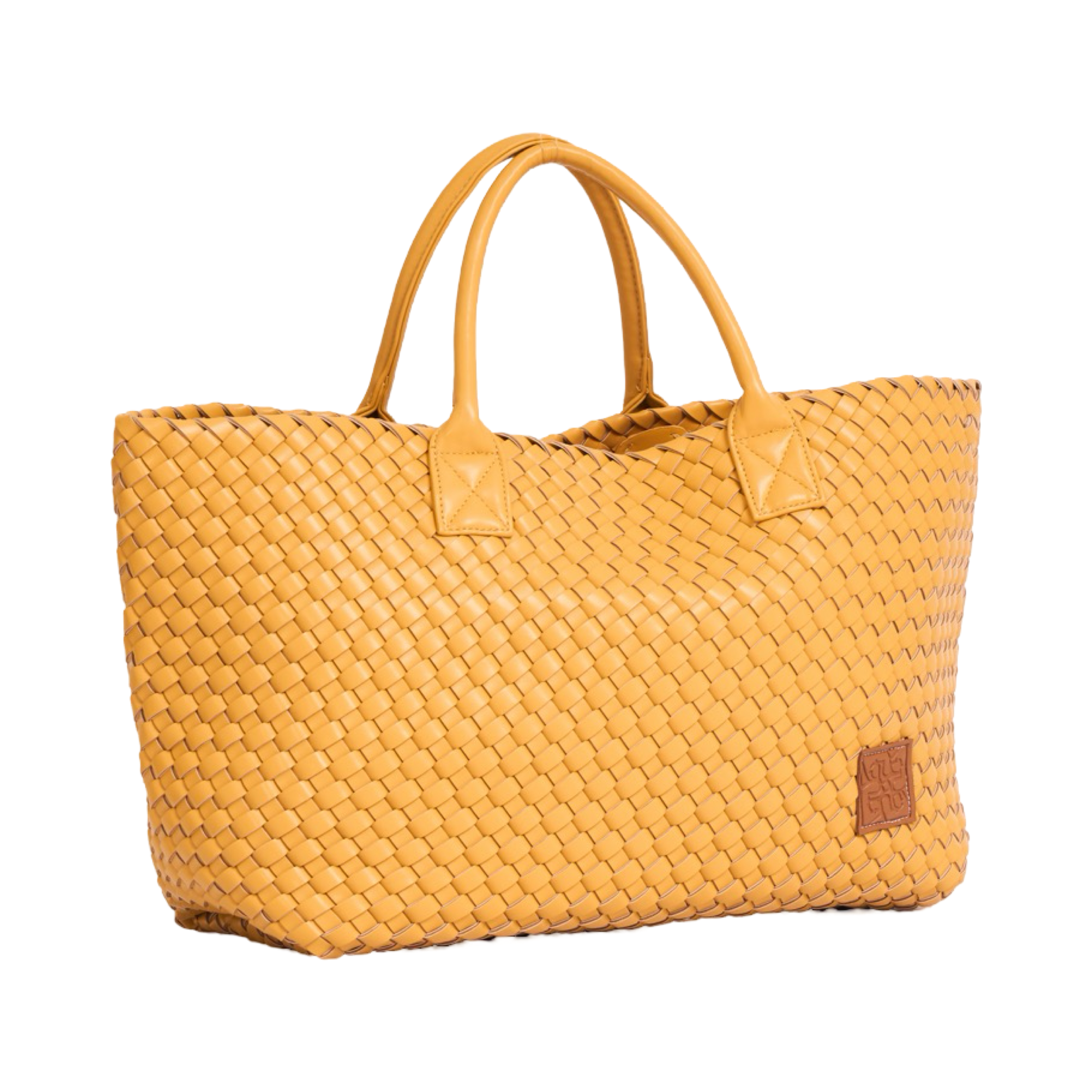 Woven Tote Bag - Yellow