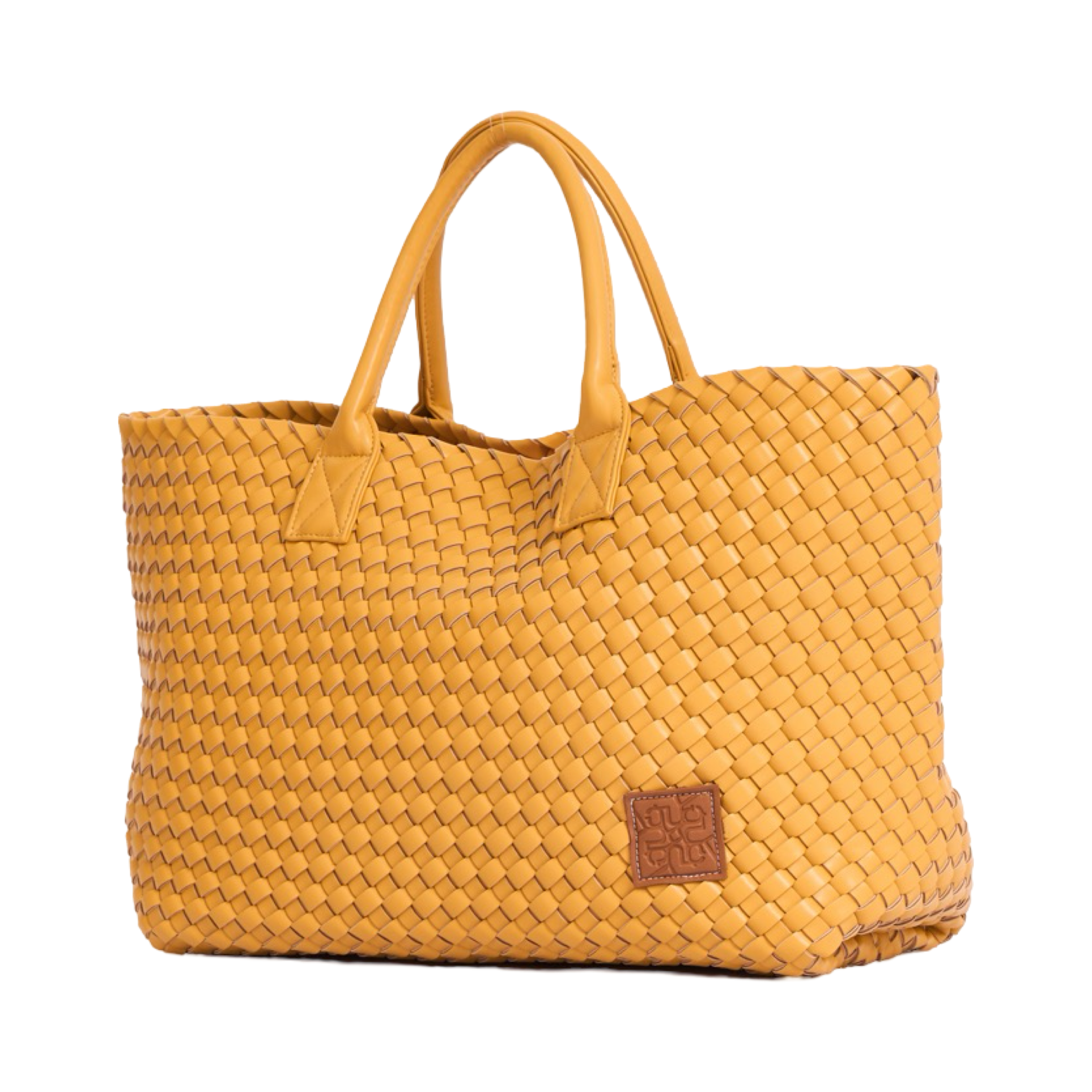 Woven Tote Bag - Yellow
