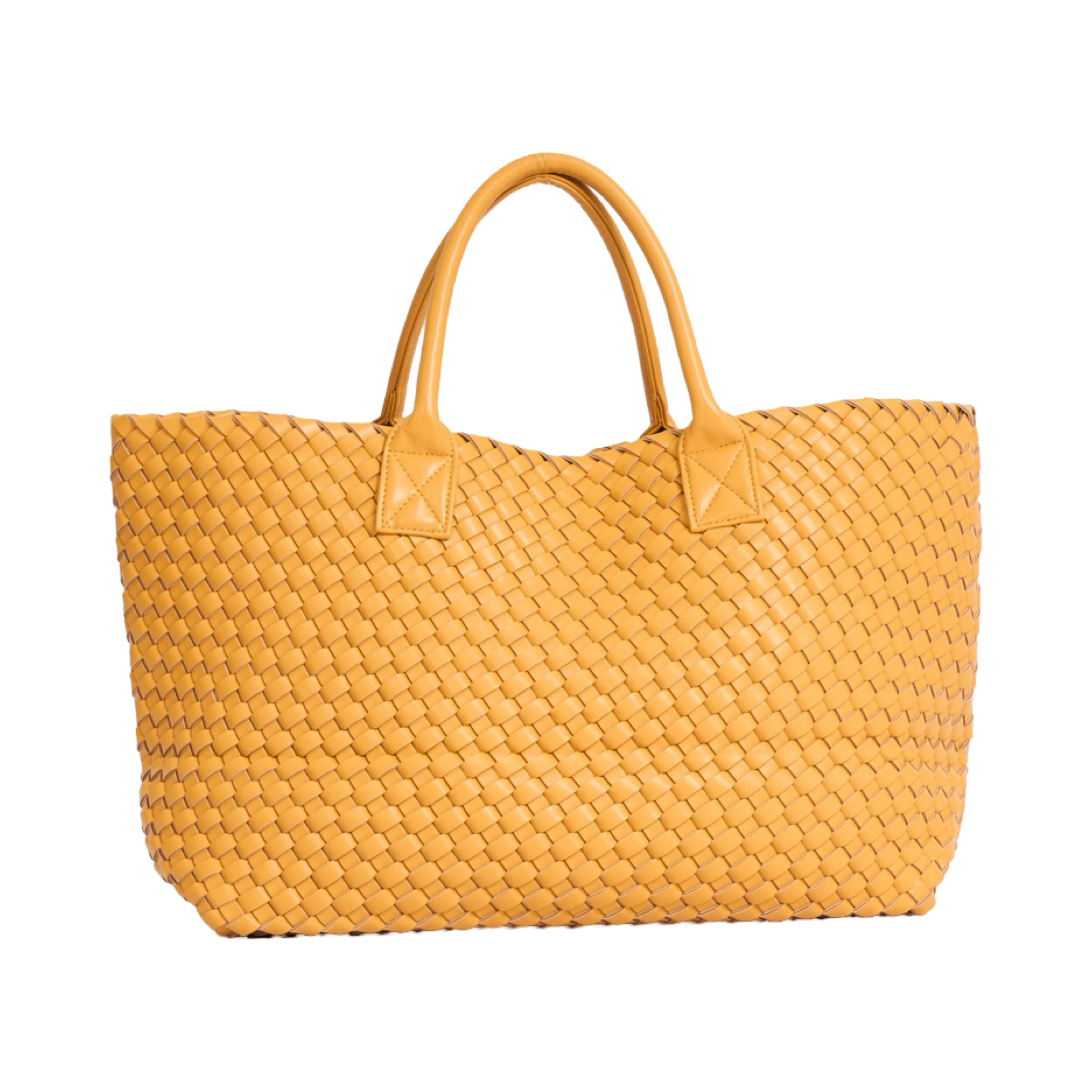 Woven Tote Bag - Yellow
