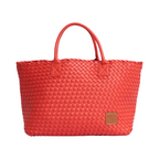 Woven Tote Bag - Orange