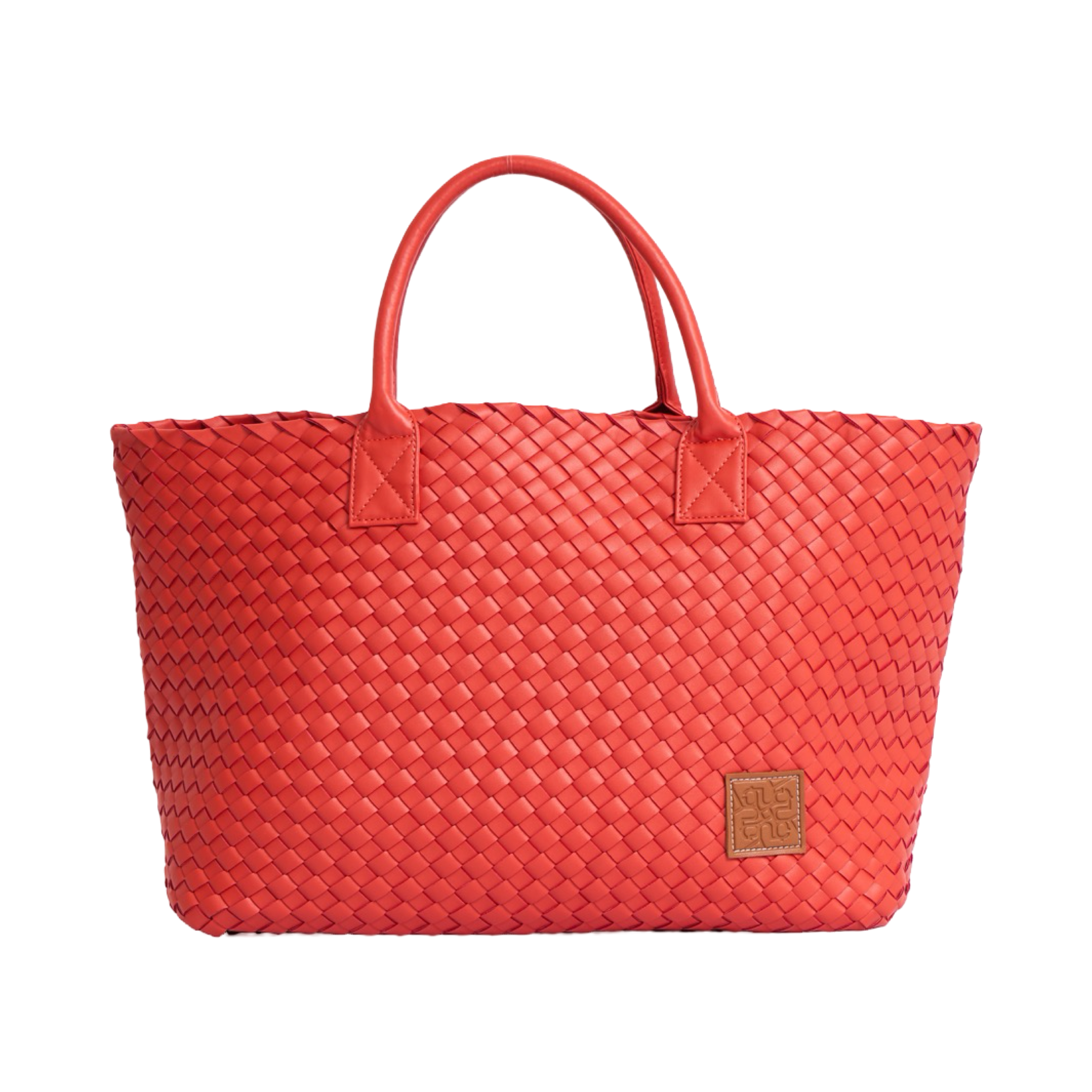Woven Tote Bag - Orange