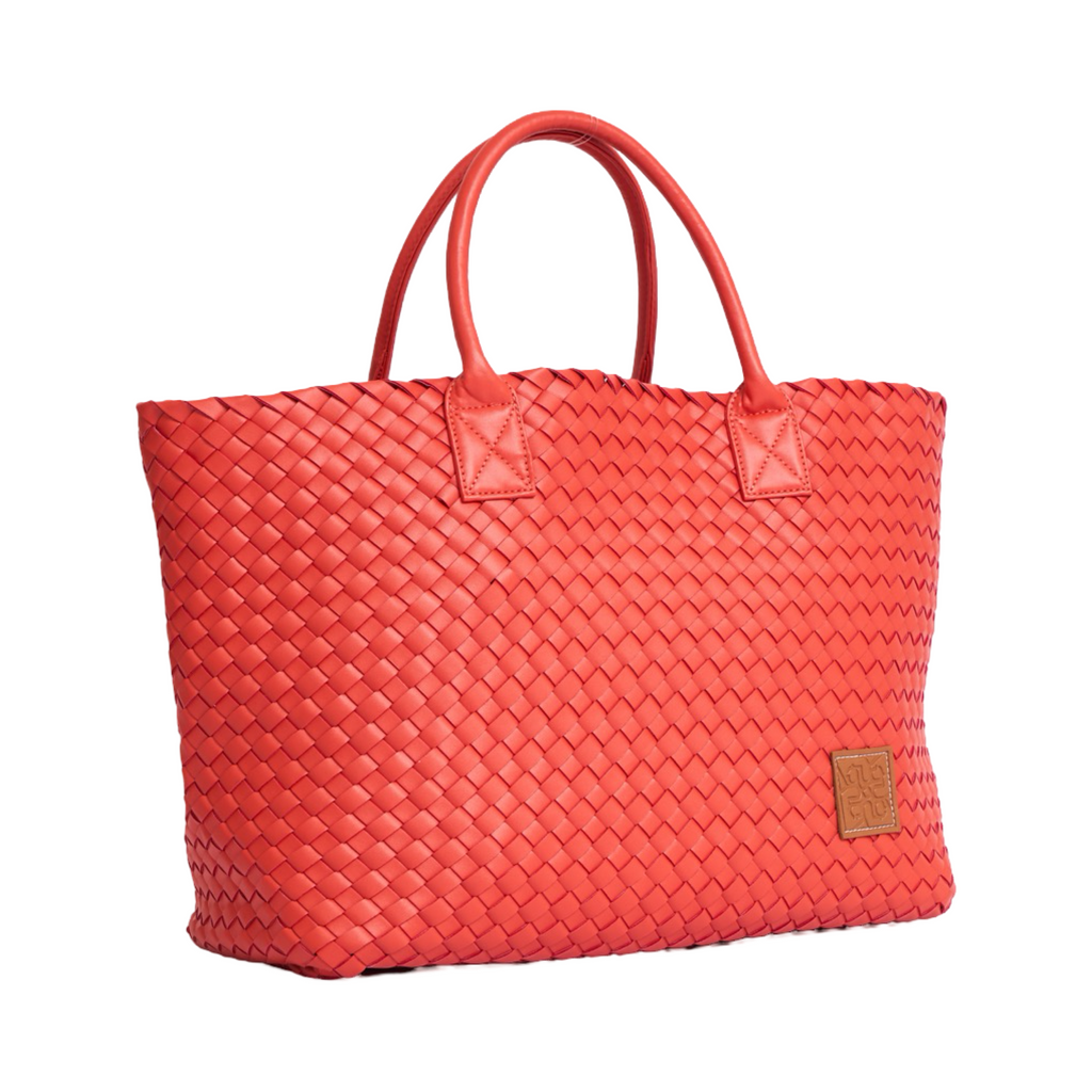 Woven Tote Bag - Orange
