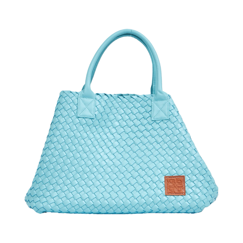 Woven Tote Bag - Sky Blue