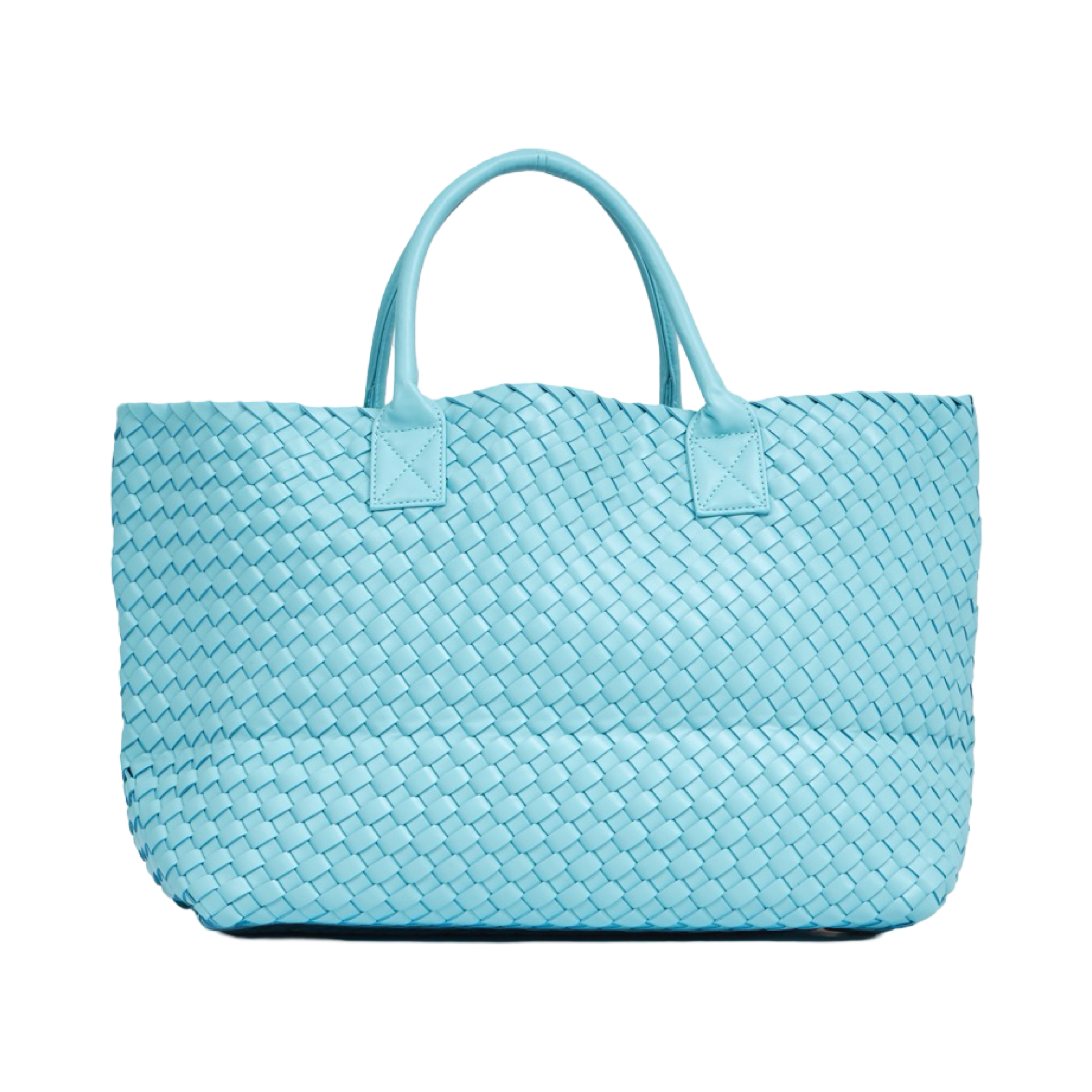 Woven Tote Bag - Sky Blue