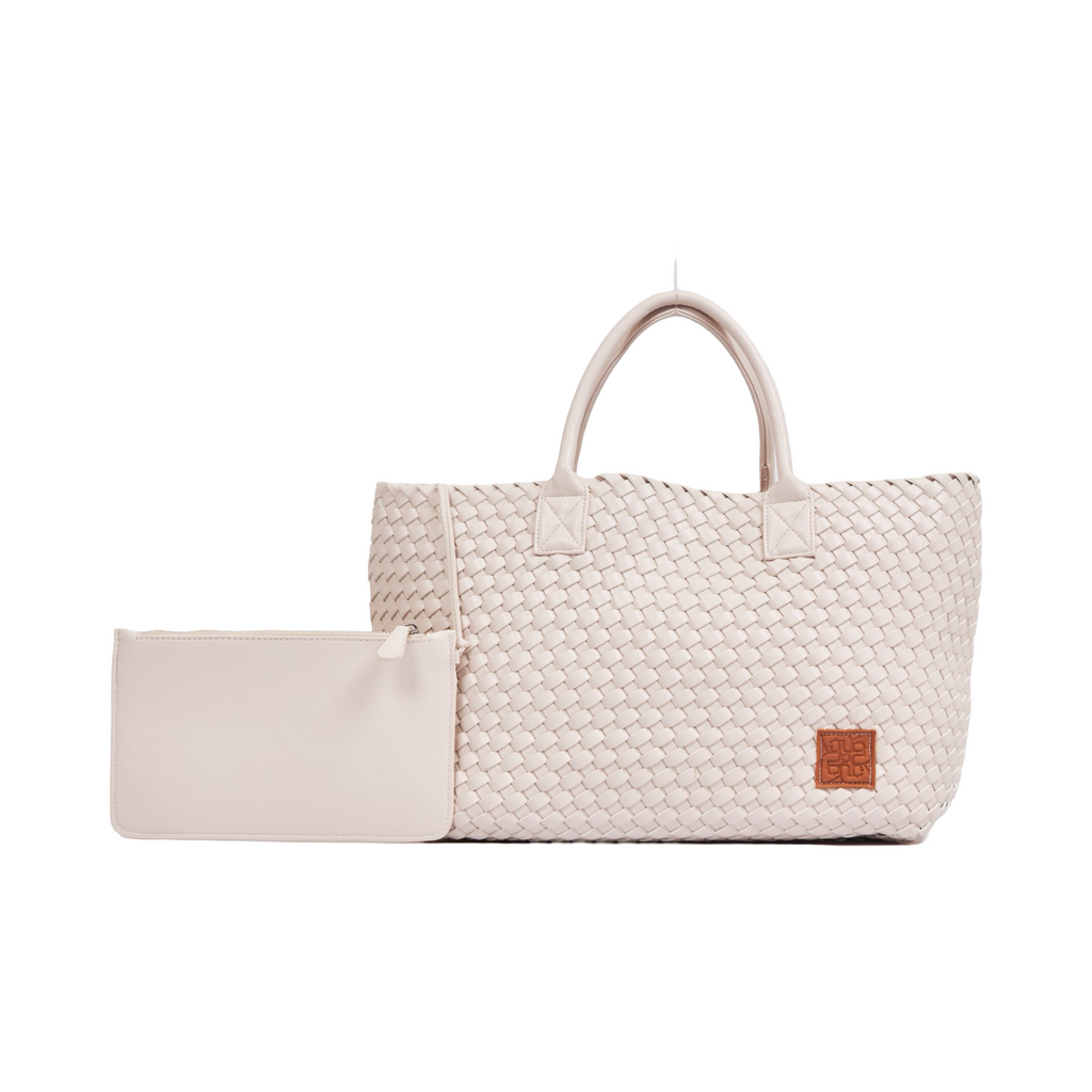 Woven Tote Bag - Ivory