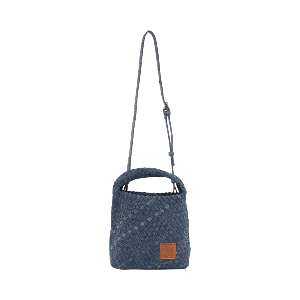 Midnight Weave – Denim Tote Bag M – Dark