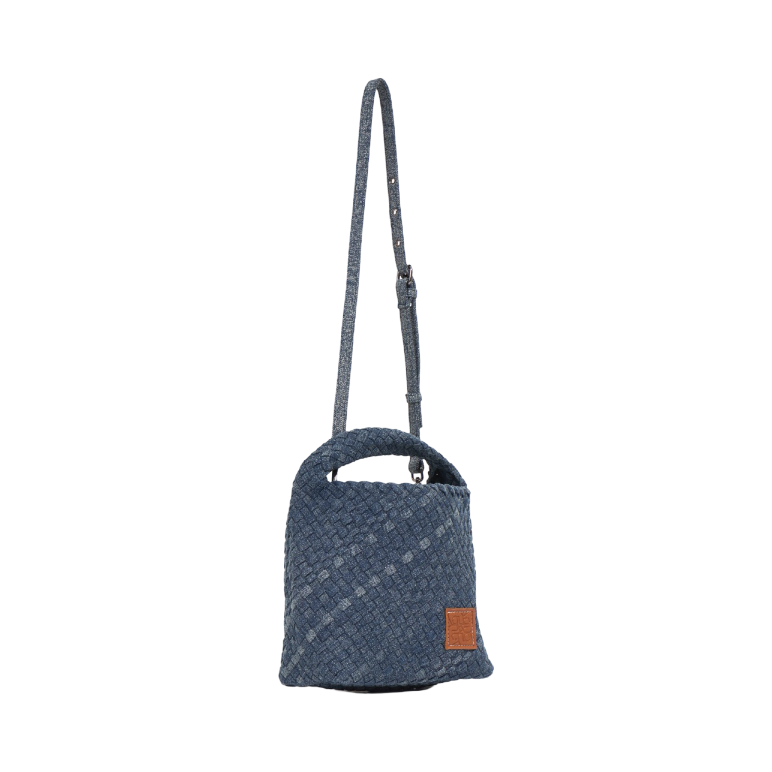 Midnight Weave – Denim Tote Bag M – Dark