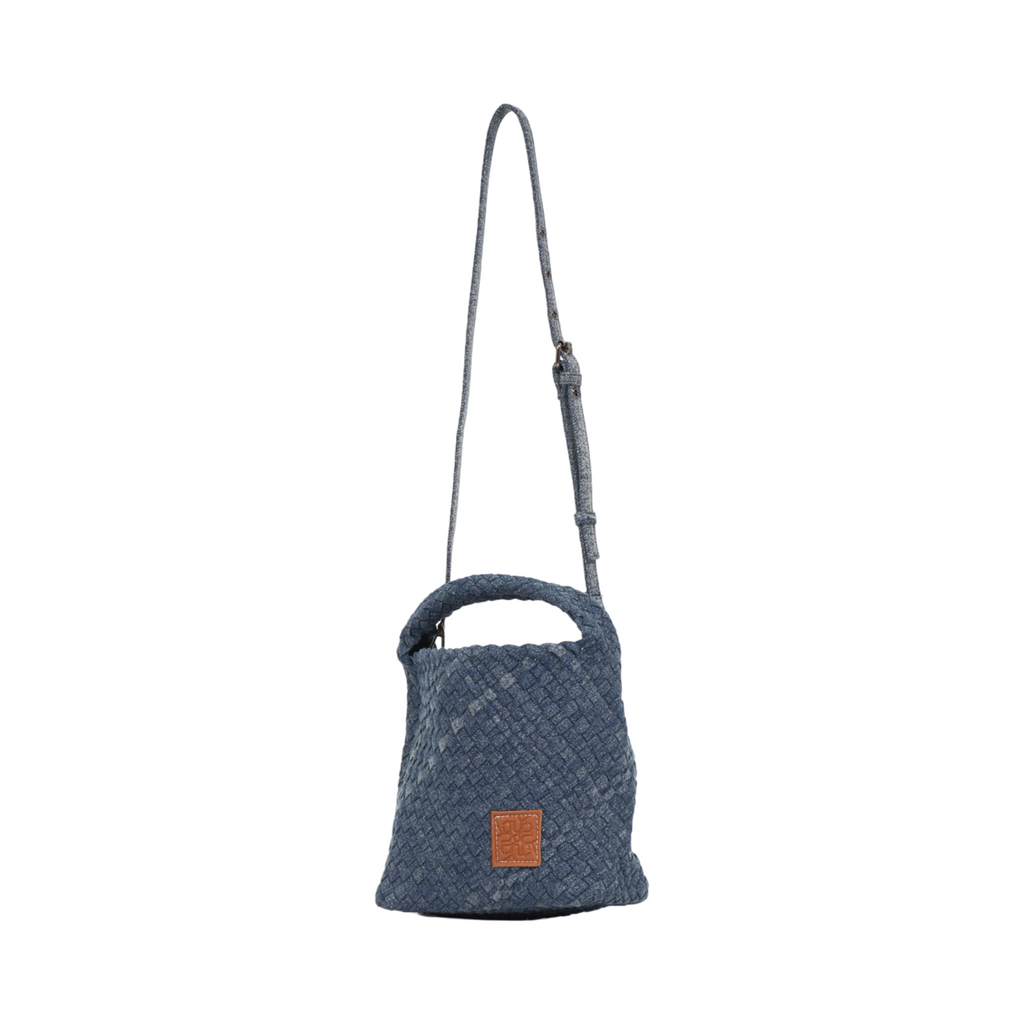 Midnight Weave – Denim Tote Bag M – Dark