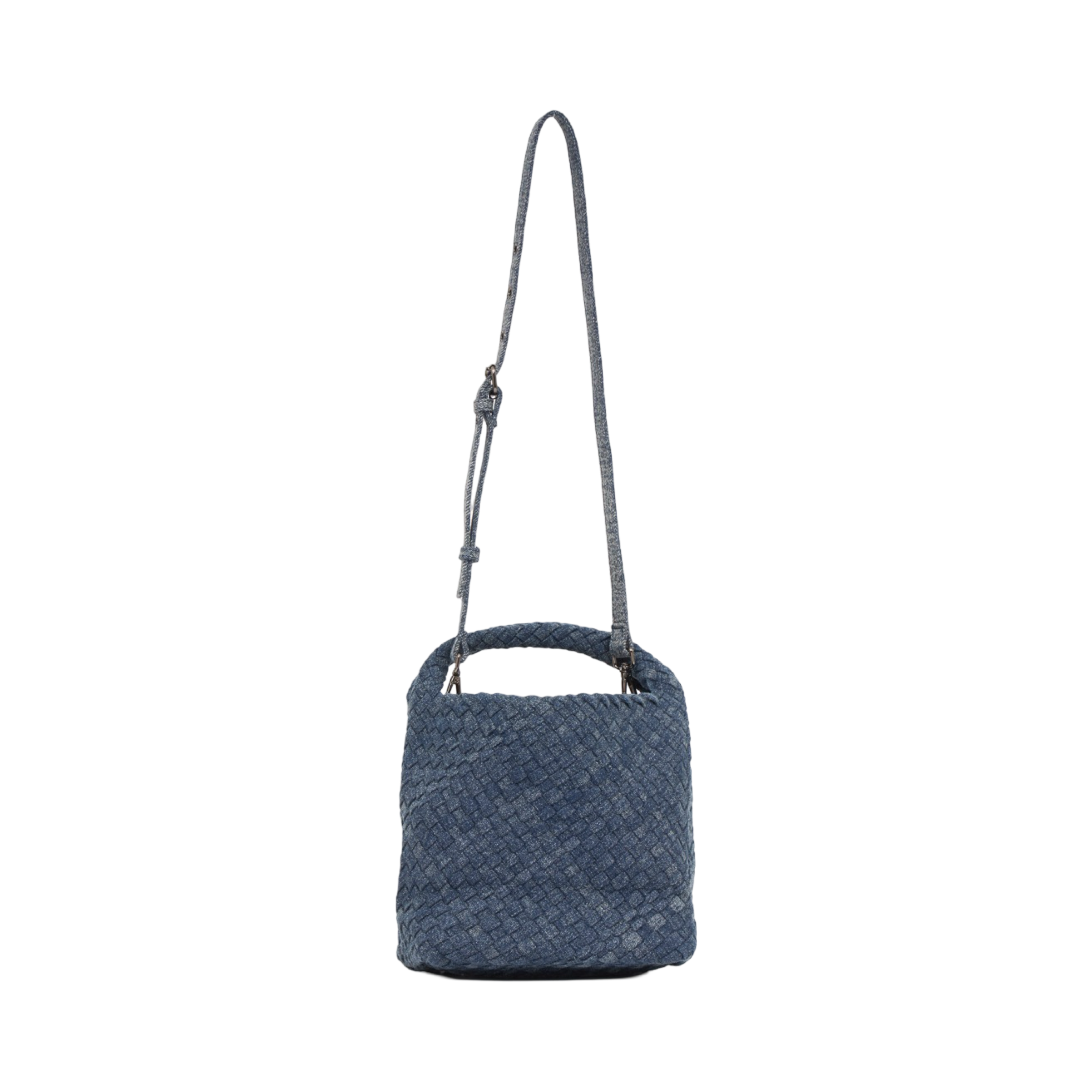 Midnight Weave – Denim Tote Bag M – Dark