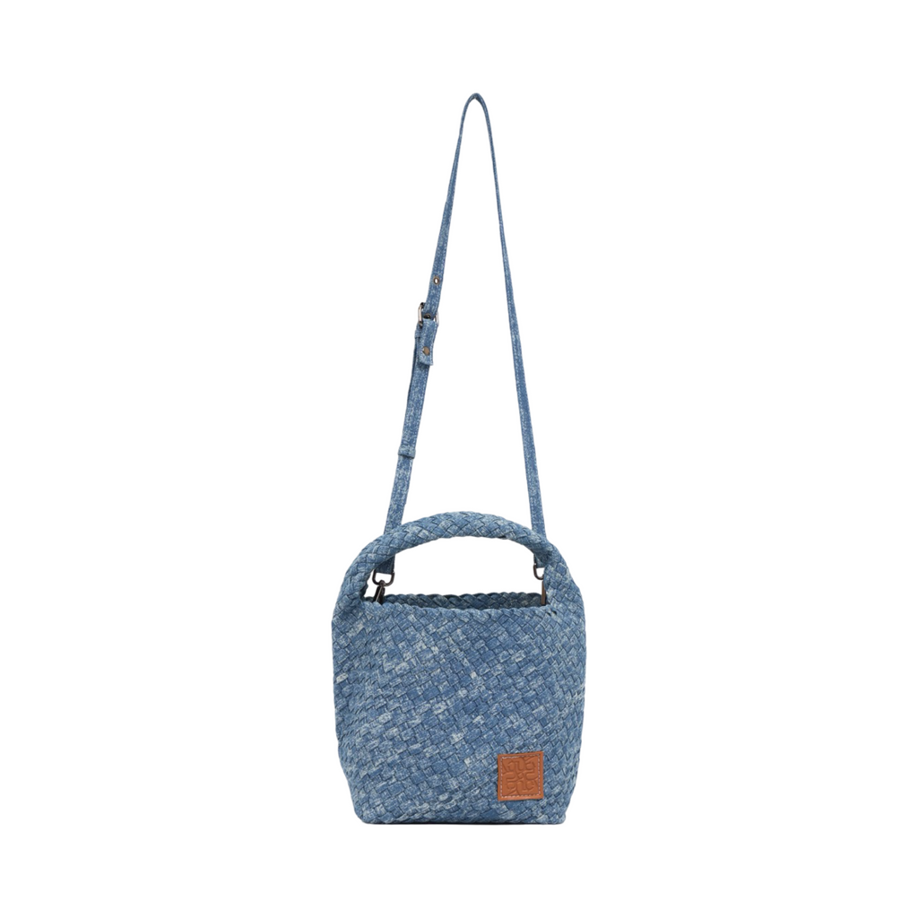 Midnight Weave – Denim Tote Bag M - Washed