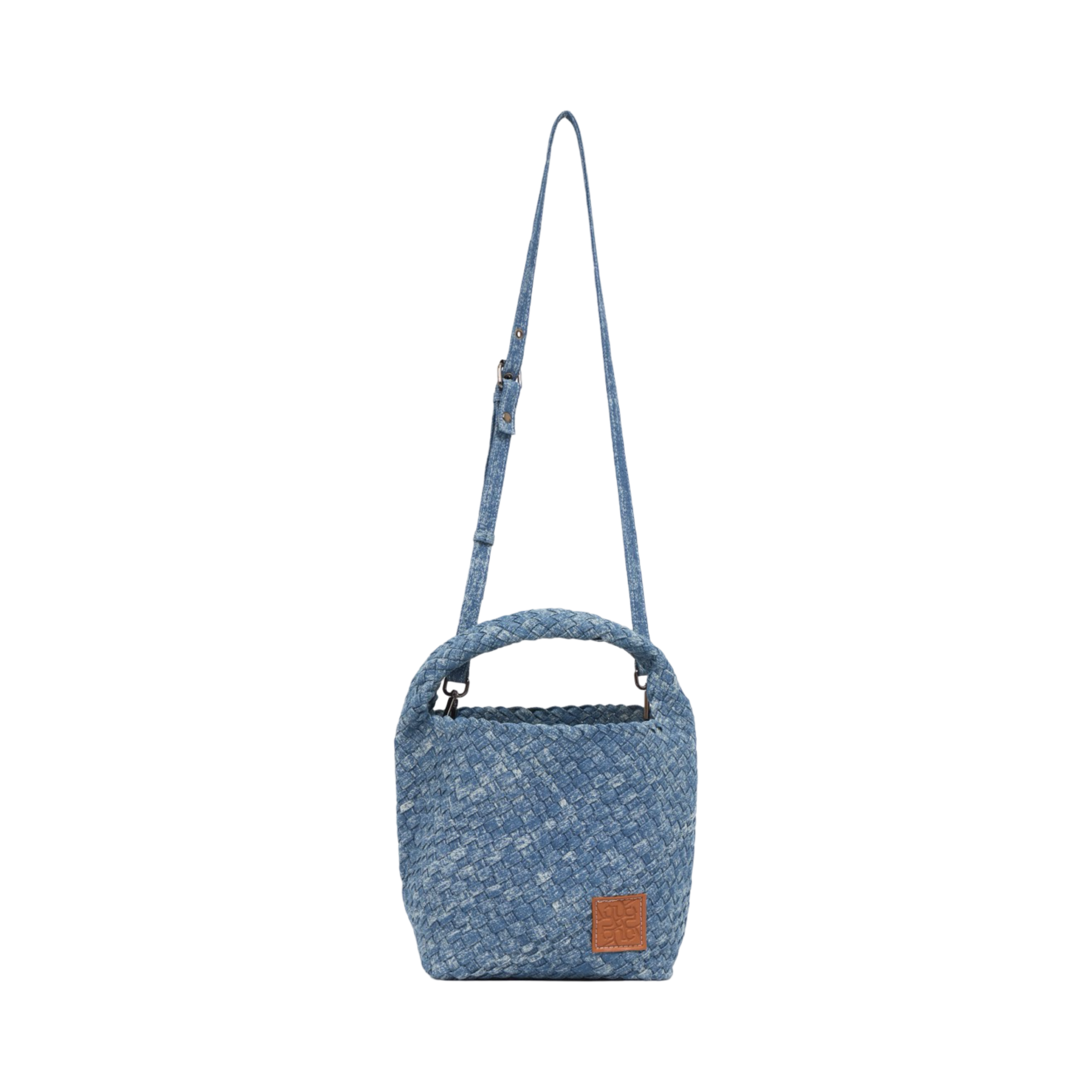 Midnight Weave – Denim Tote Bag M - Washed