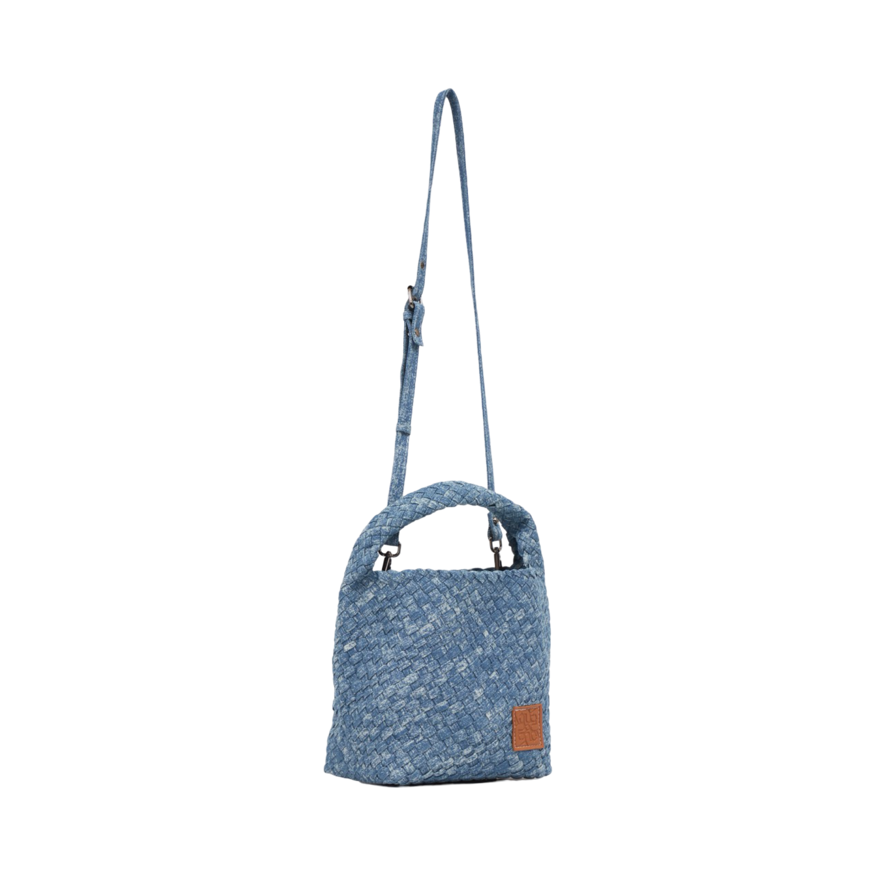 Midnight Weave – Denim Tote Bag M - Washed