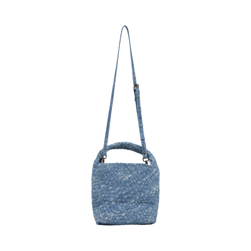 Midnight Weave – Denim Tote Bag M - Washed