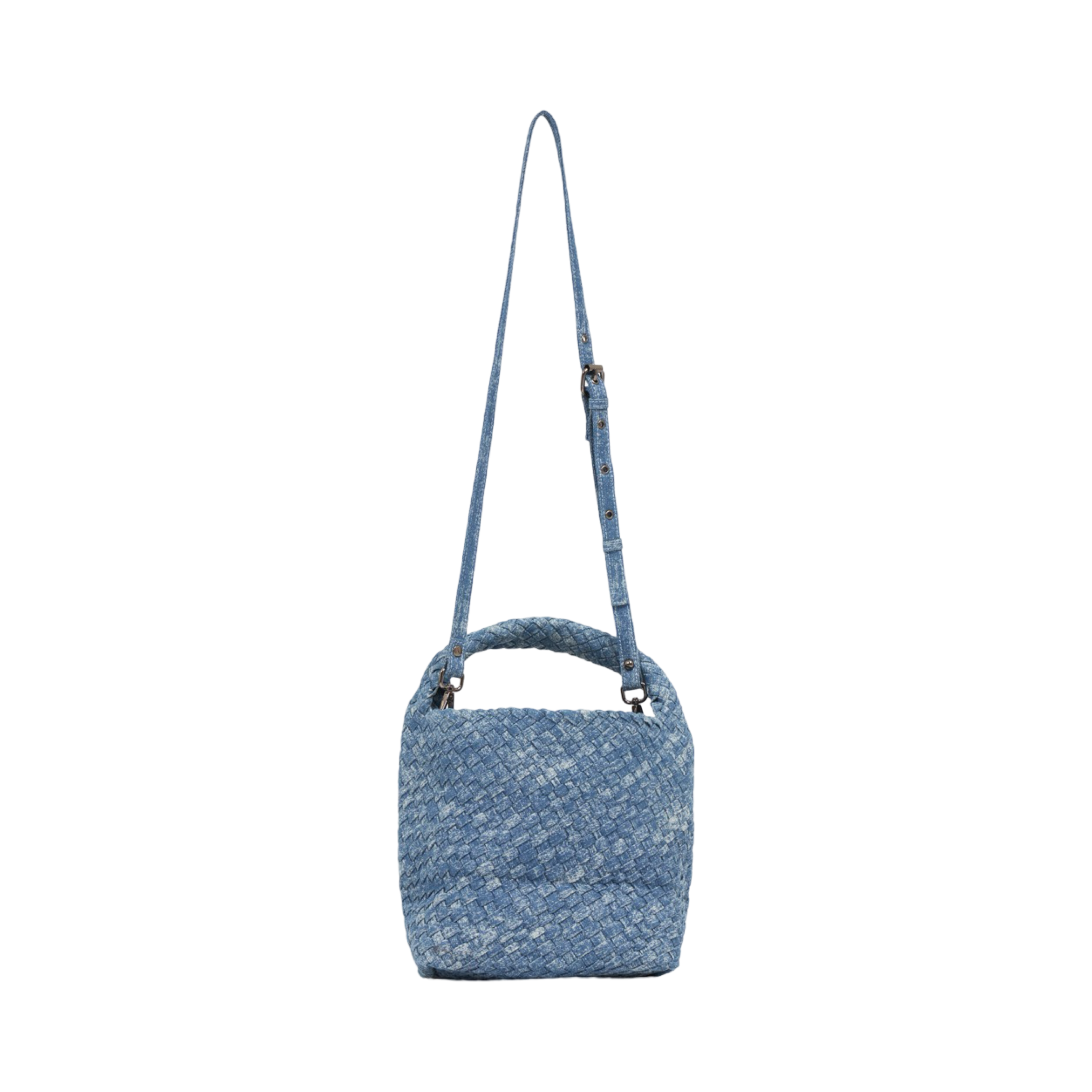 Midnight Weave – Denim Tote Bag M - Washed