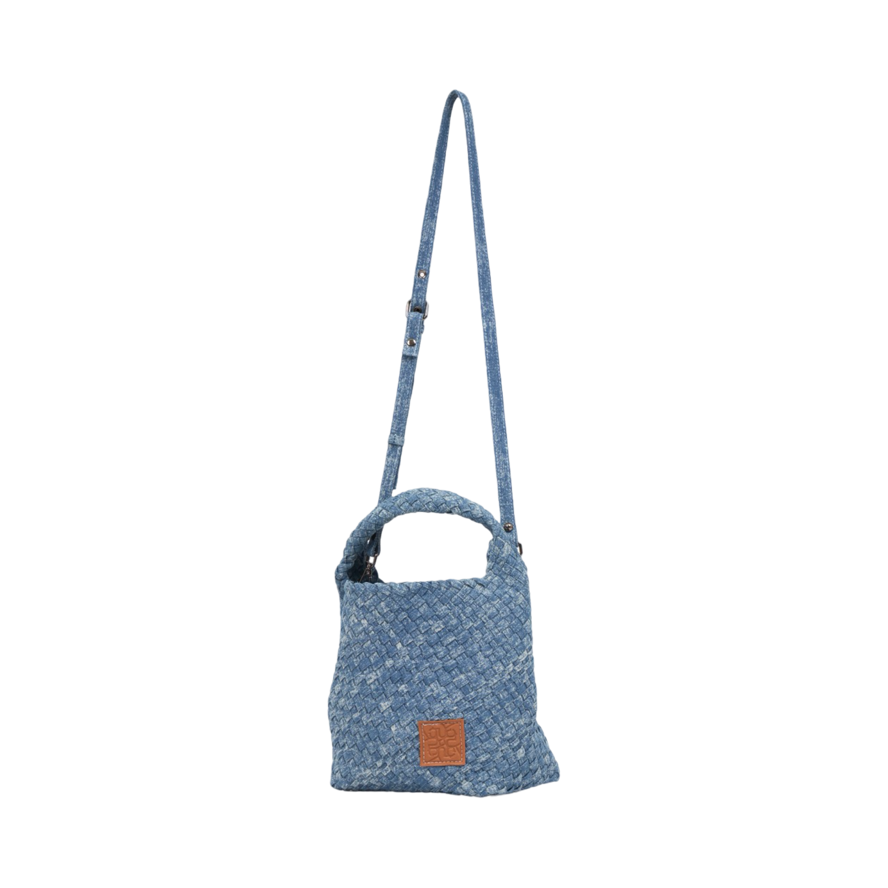 Midnight Weave – Denim Tote Bag M - Washed
