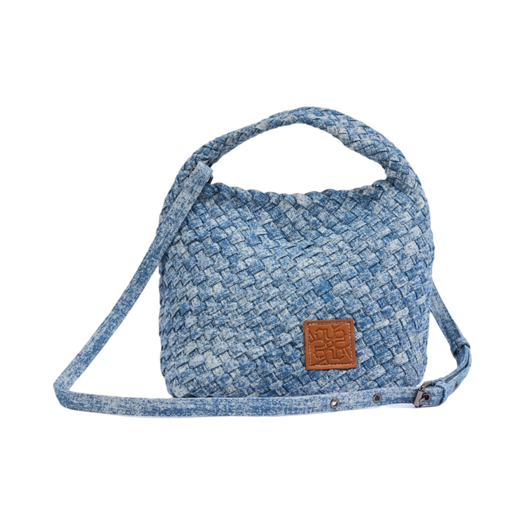 Midnight Weave – Denim Tote Bag M – Super Fade