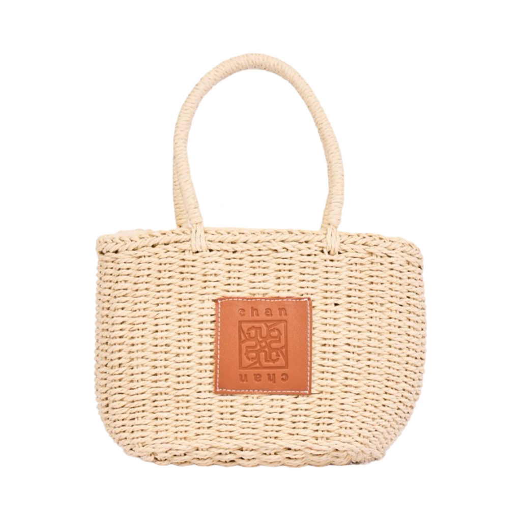 Everyday Earth – Straw Mini Basket Bag – Beige