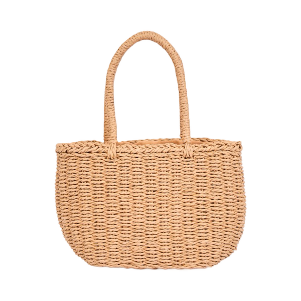 Everyday Earth – Straw Mini Basket Bag – Brown