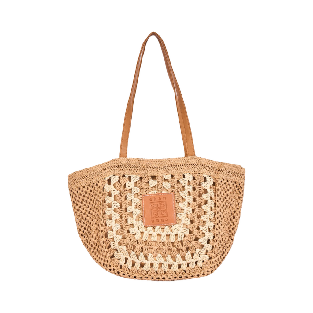 Everyday Earth – Straw Tote Bag – Brown