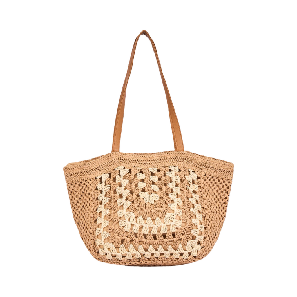 Everyday Earth – Straw Tote Bag – Brown