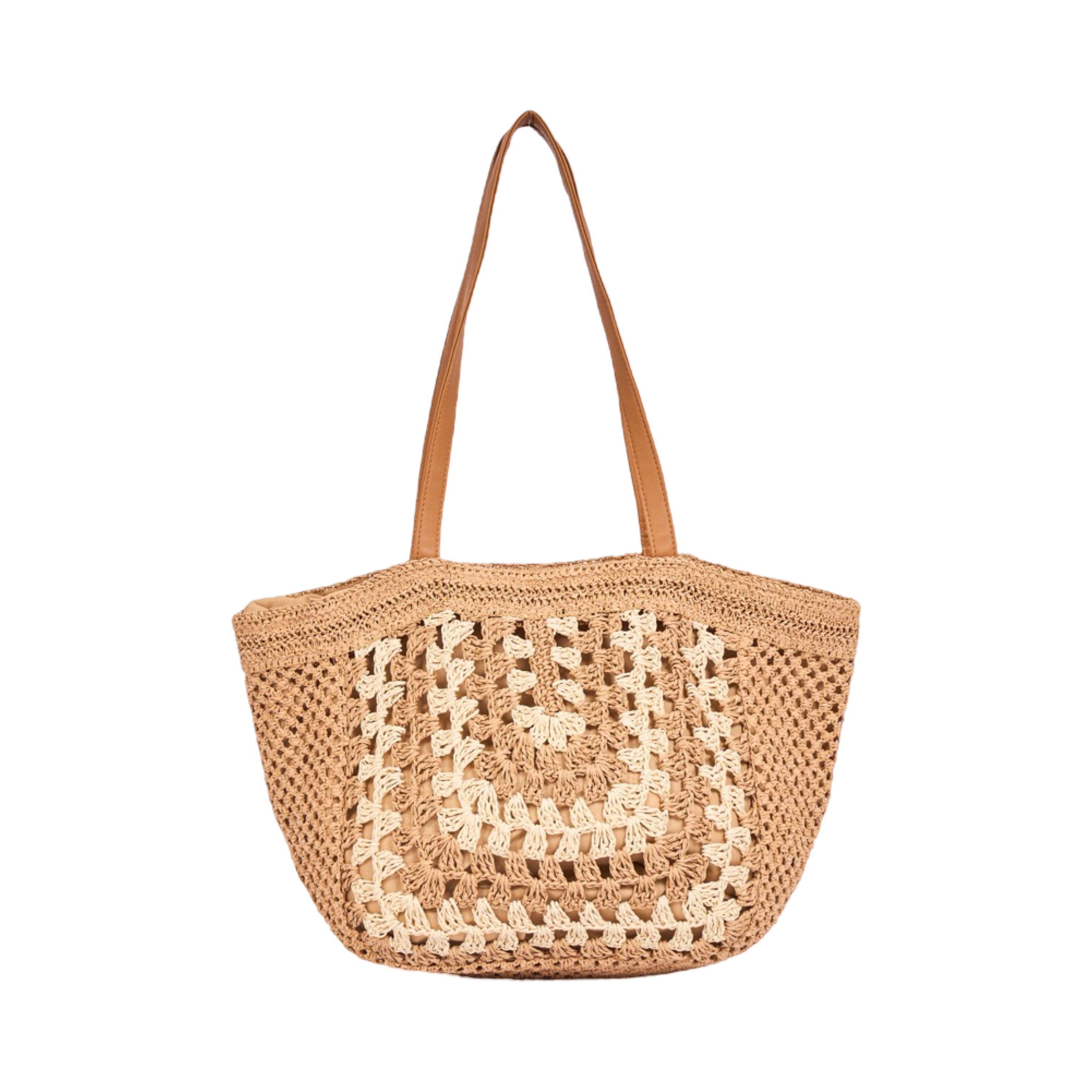 Everyday Earth – Straw Tote Bag – Brown