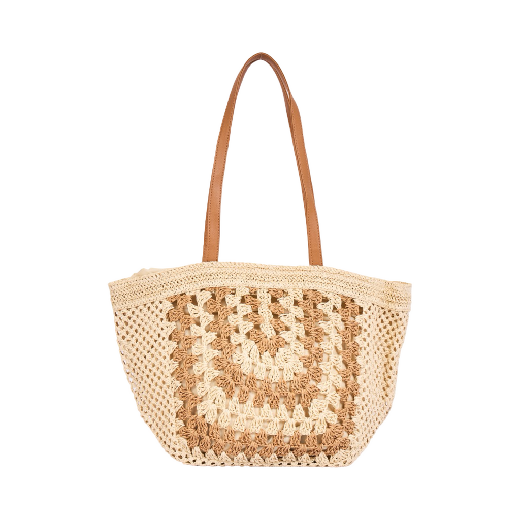Everyday Earth – Straw Tote Bag – Beige