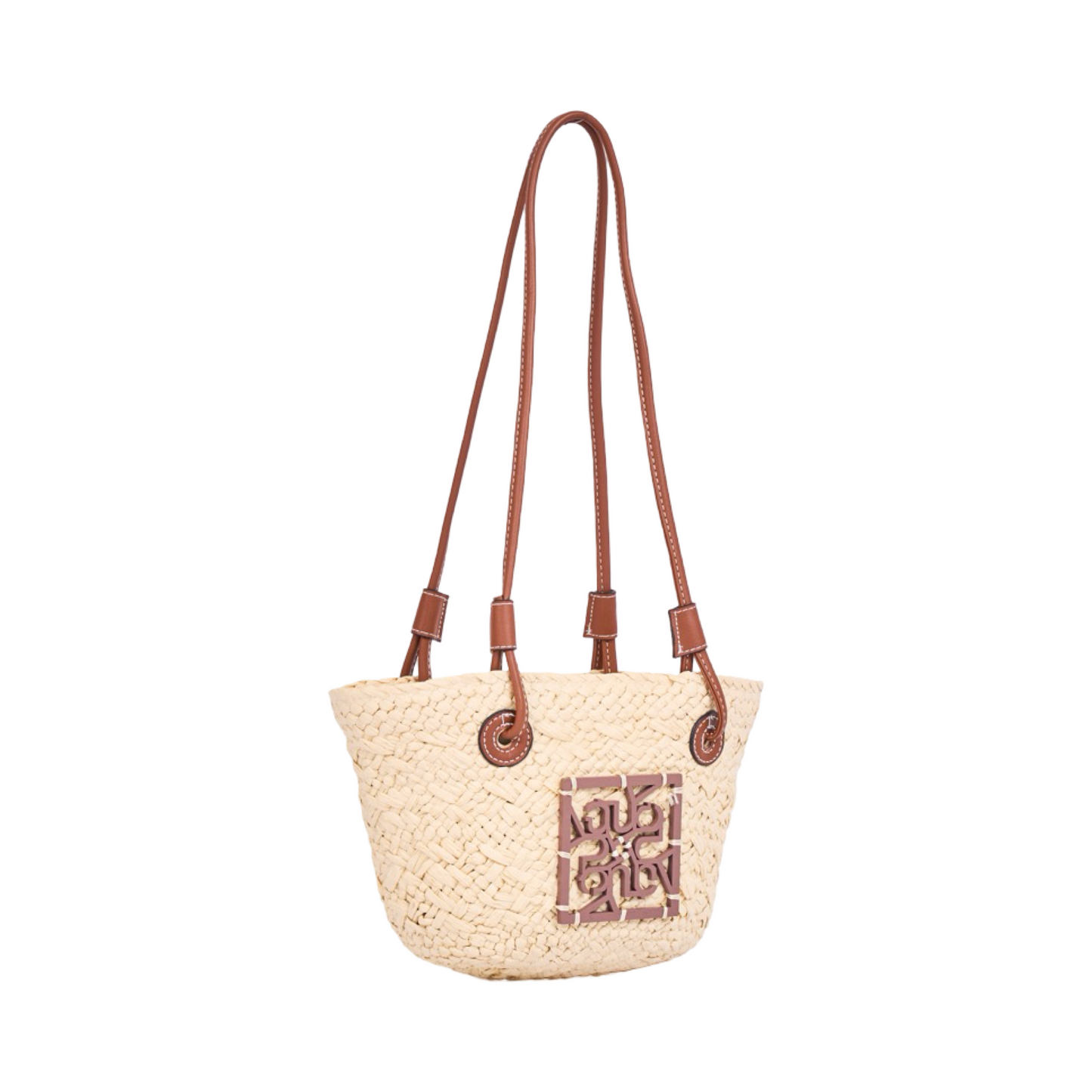 Everyday Earth – Mini Straw Bag – Beige Brown