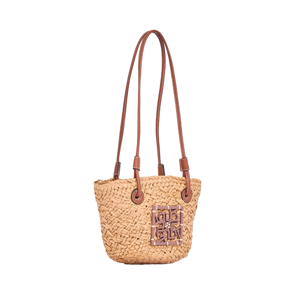 Everyday Earth – Mini Straw Bag – All Brown