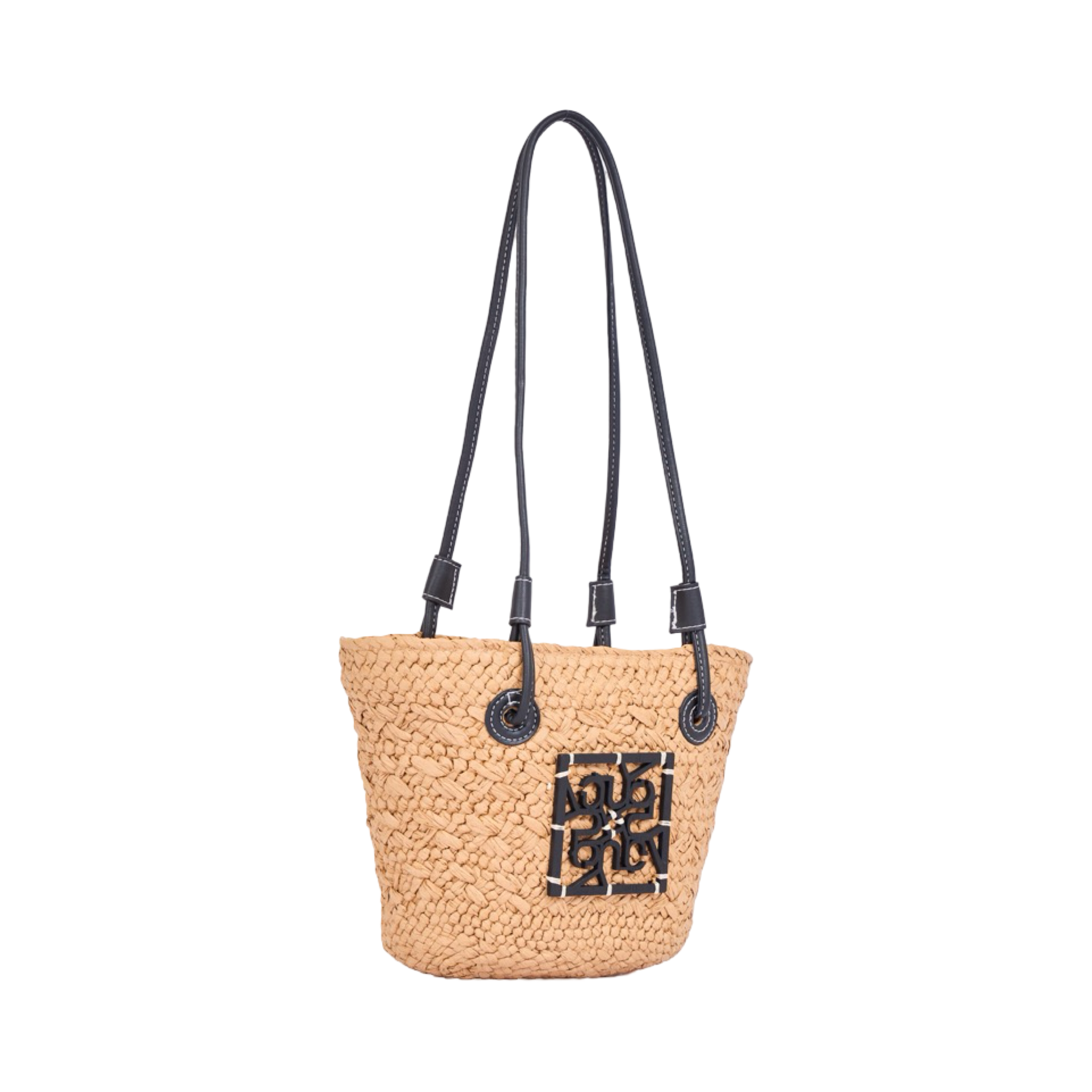 Everyday Earth – Mini Straw Bag – Brown Black