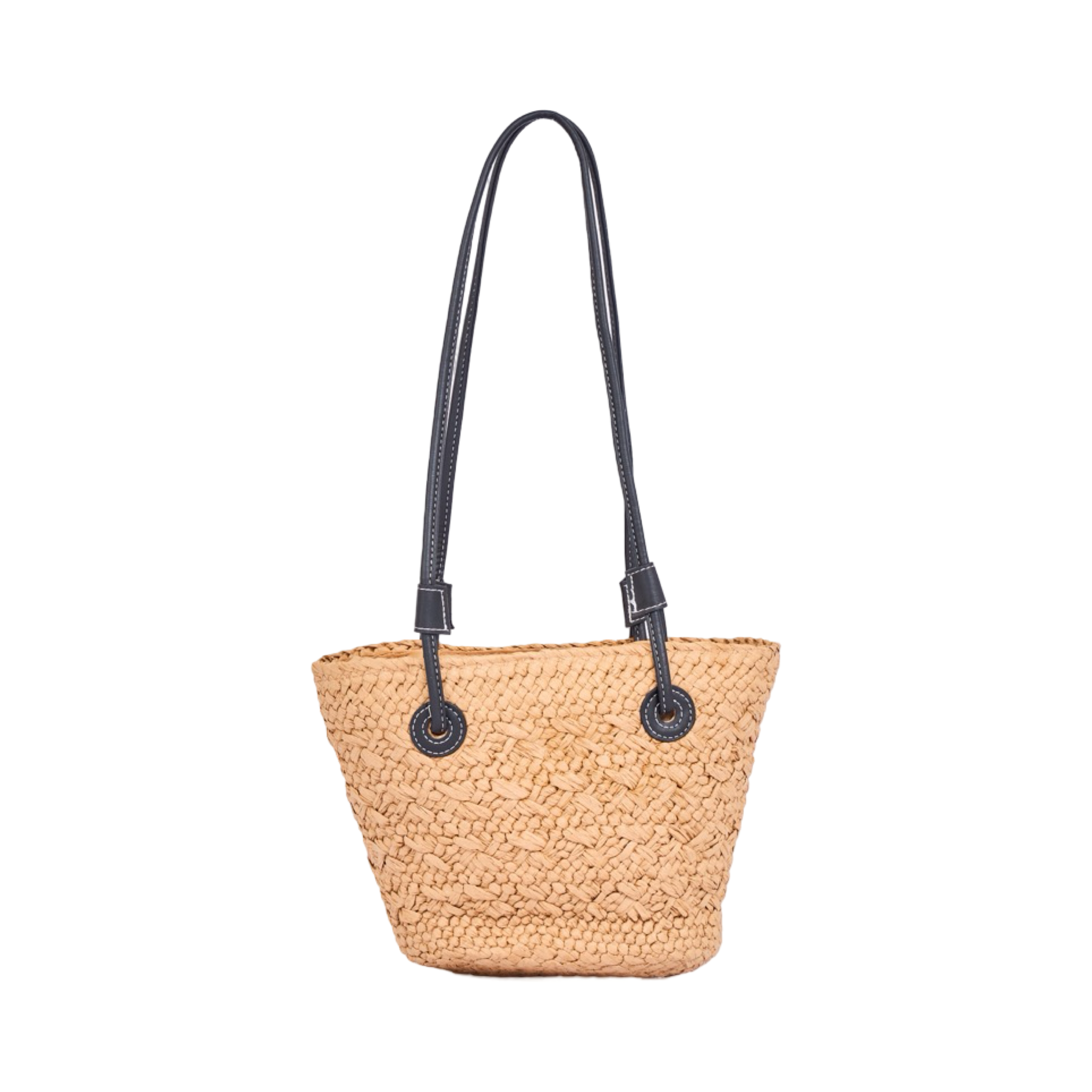 Everyday Earth – Mini Straw Bag – Brown Black